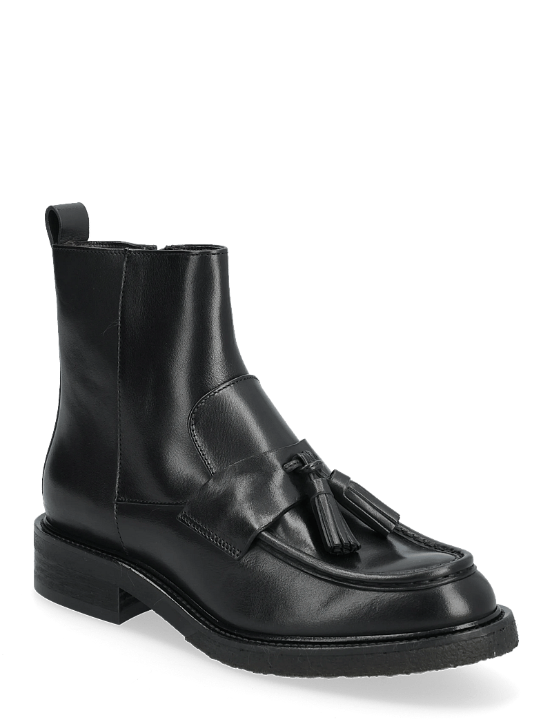 Billi Bi - Boots - puszābaki bez papēža - black giamaica calf - 0