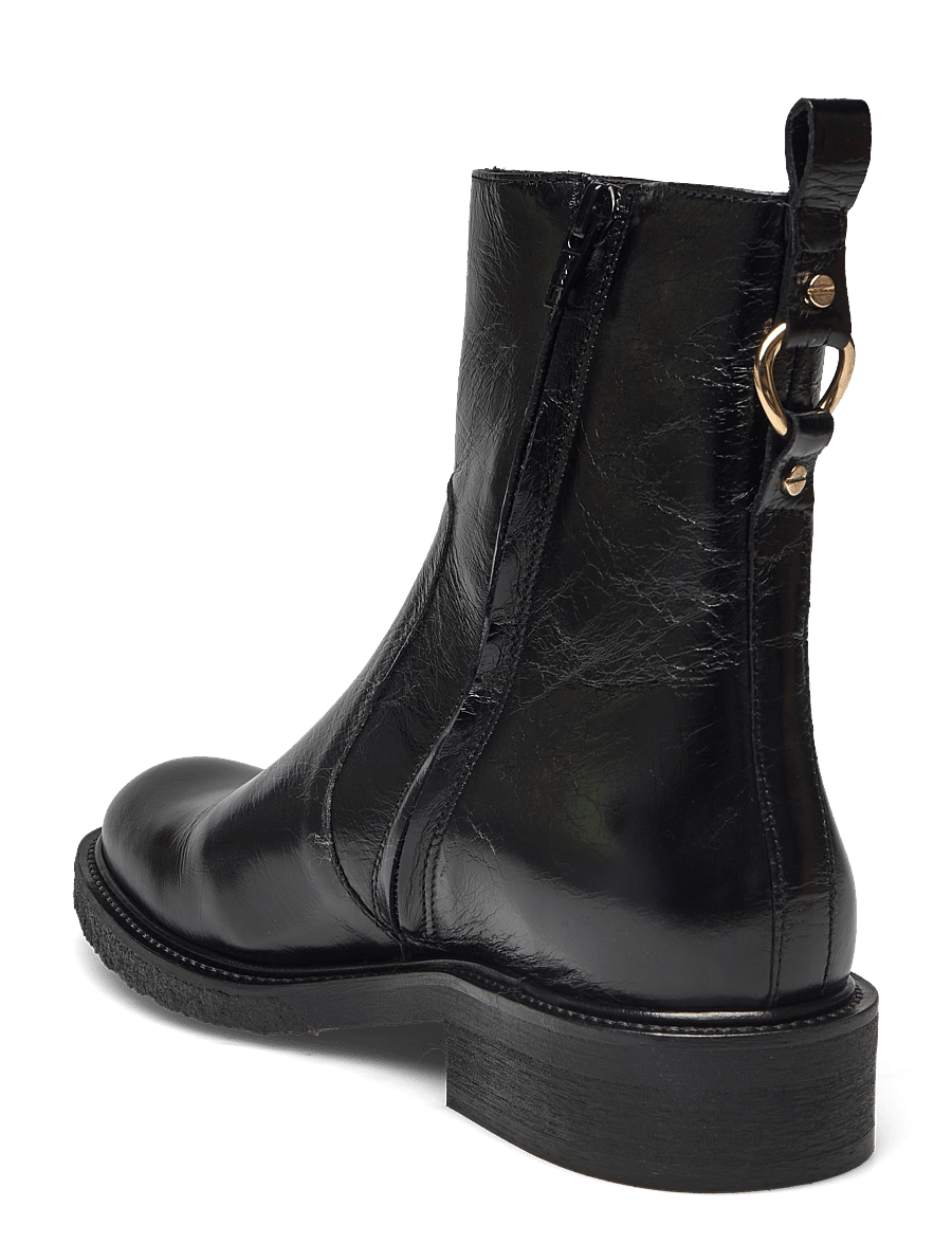 Billi Bi - Boots - platte enkellaarsjes - black shiny athene - 3
