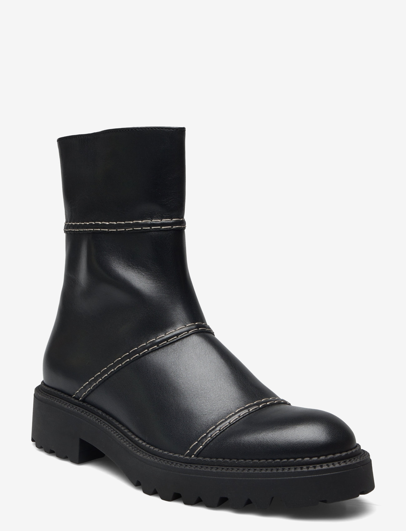 Billi Bi - Boots - black calf/off white st. - 0