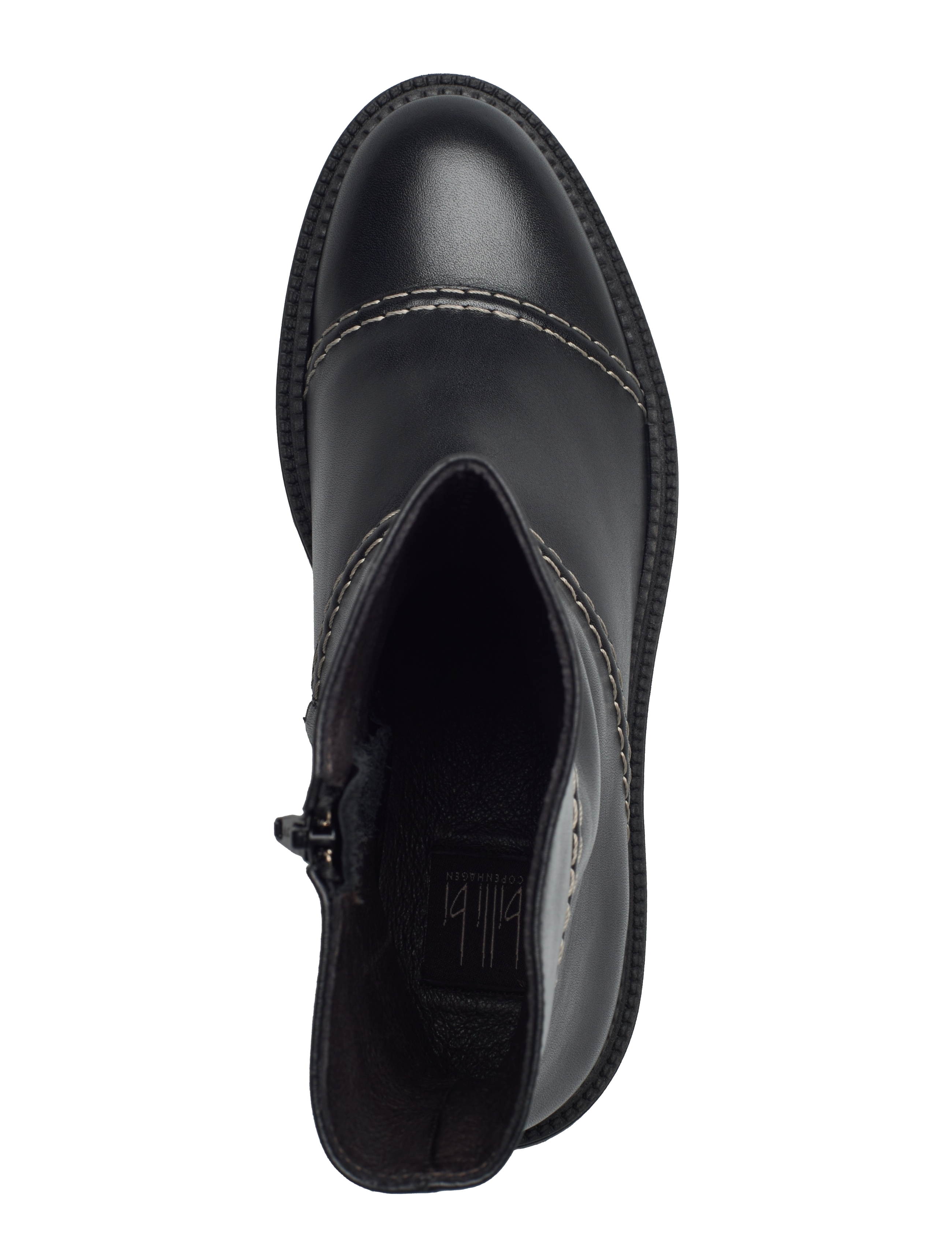 Billi Bi - Boots - ankelstøvler - black calf/off white st. - 3