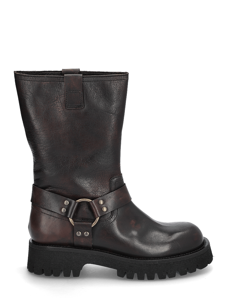 Billi Bi - Boots - flache stiefeletten - black shadow calf - 1