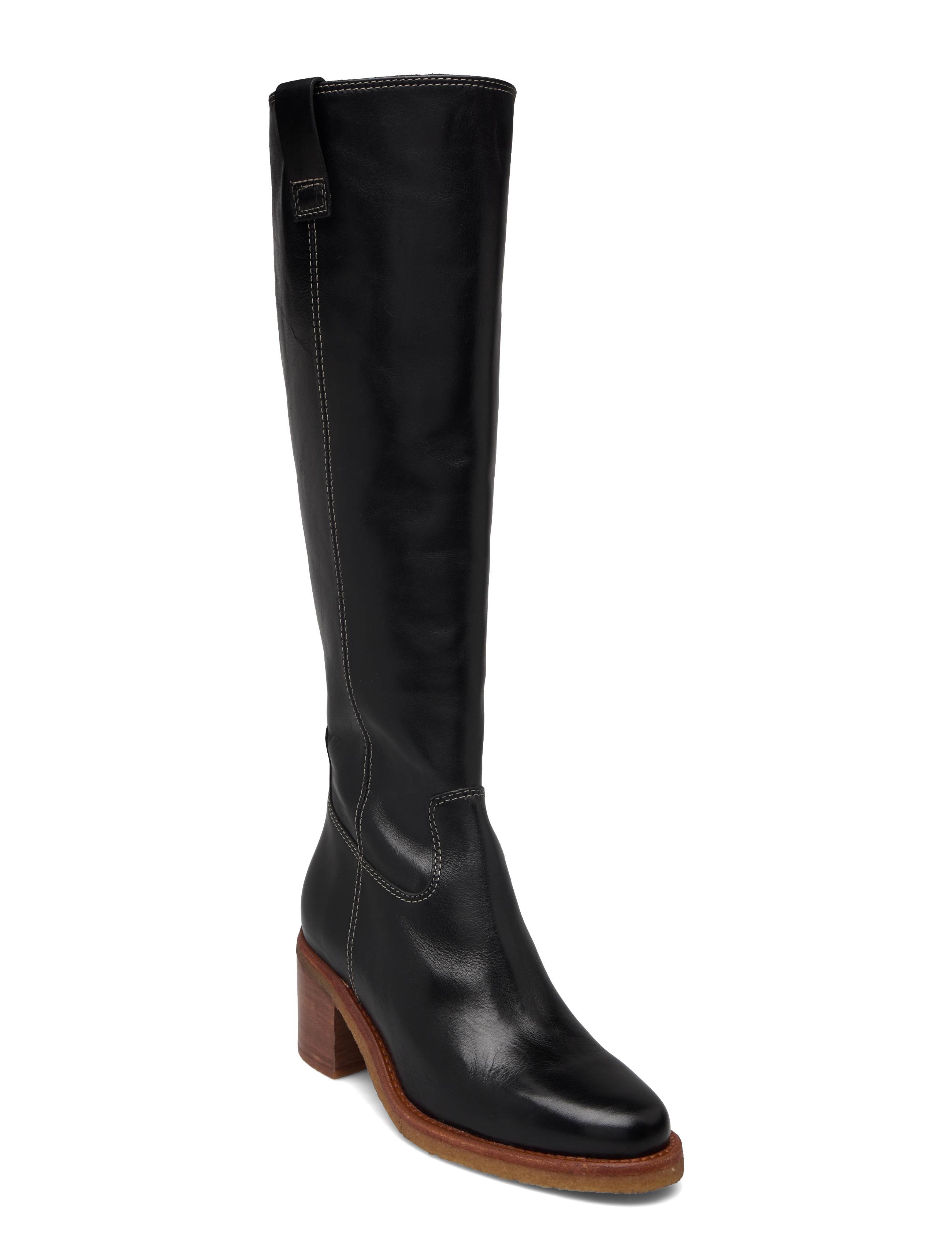 Billi Bi Long Boots - Langskaftede støvler - BLACK CALF/LIGHT SOLE / black