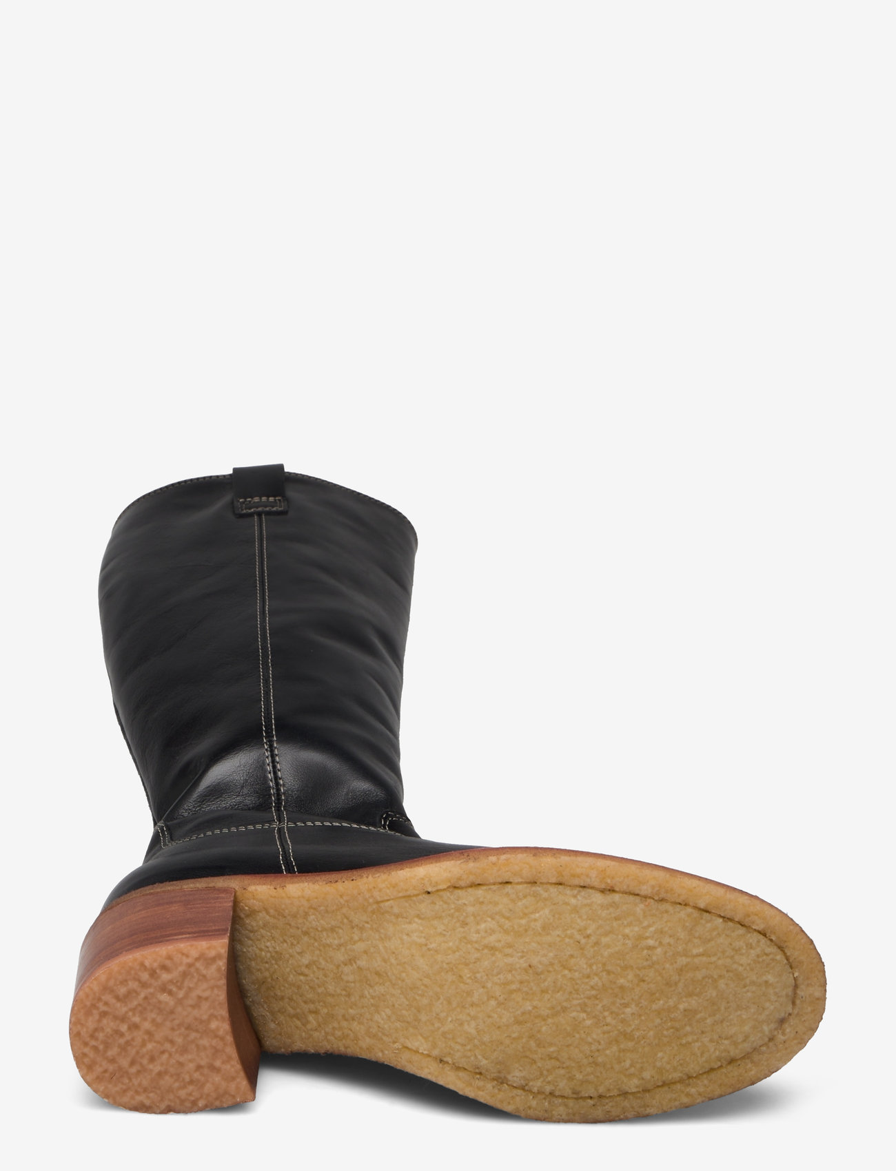 Billi Bi - Long Boots - langskaftede støvler - black calf/light sole - 4