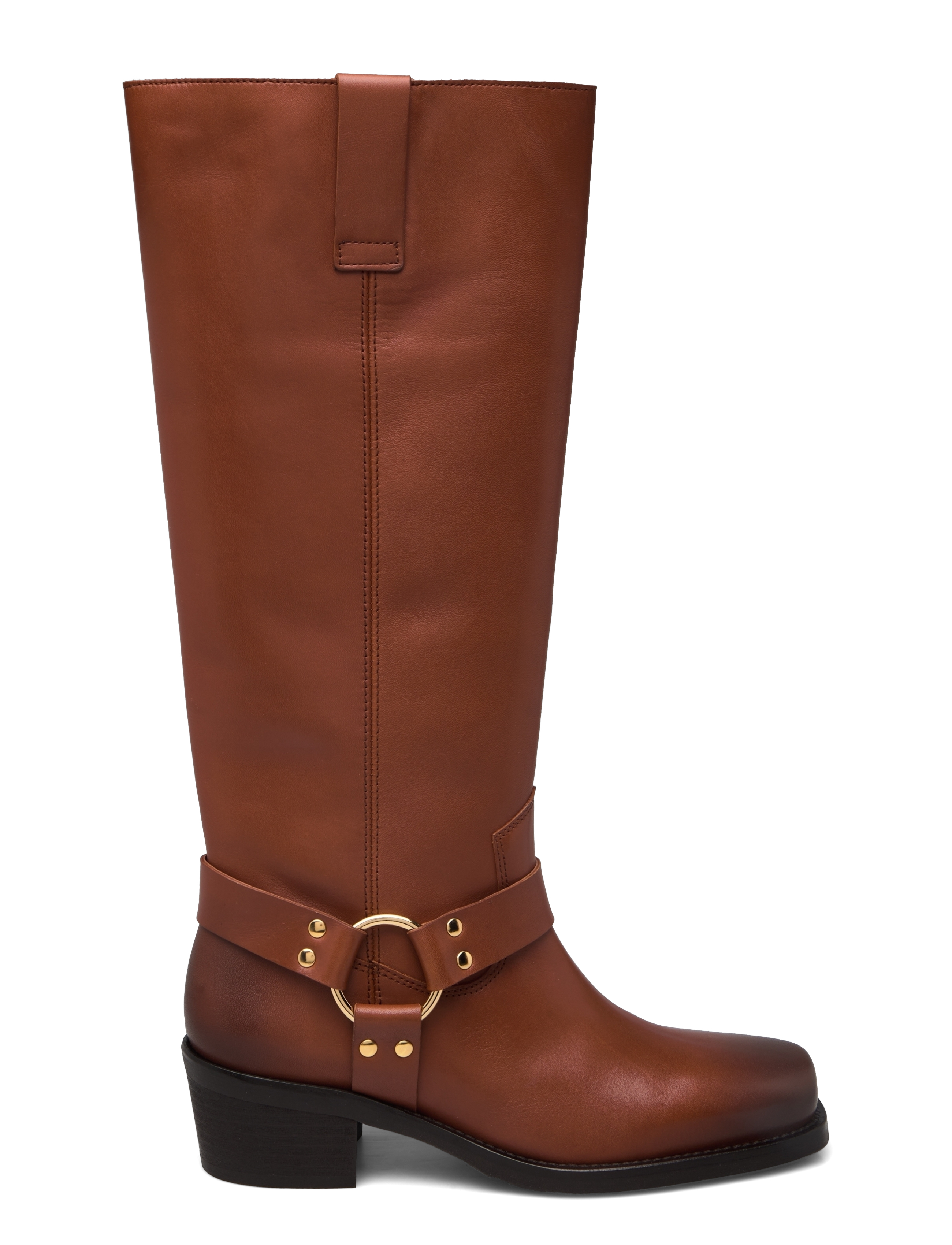 Billi Bi - Long Boots - cowboystøvler - cognac hamer calf - 1
