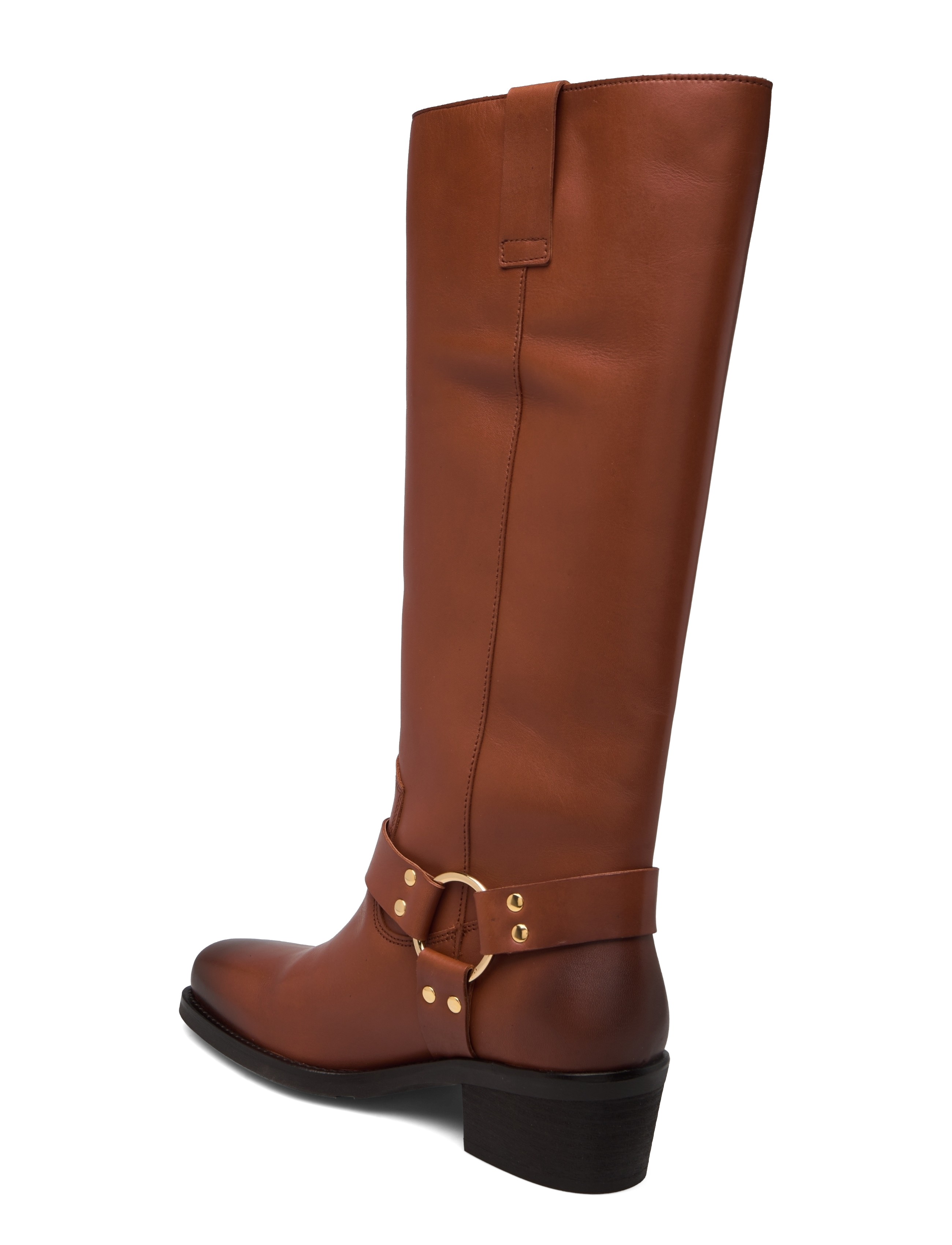 Billi Bi - Long Boots - cowboystøvler - cognac hamer calf - 2