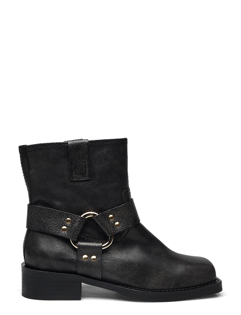 Billi Bi - Boots - platta ankelboots - black/grey frisco calf - 1