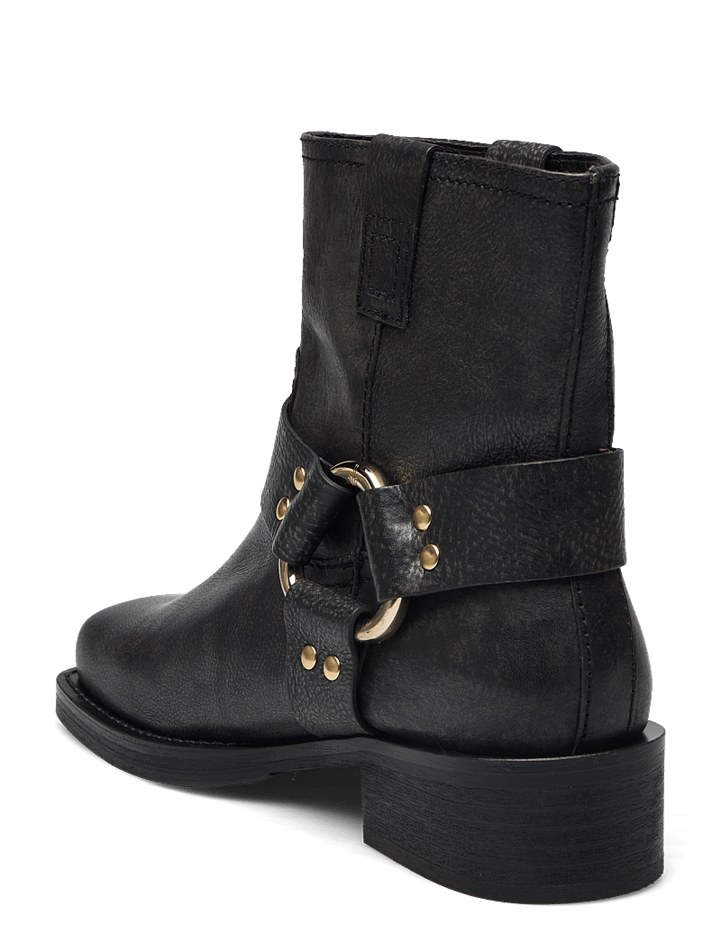 Billi Bi - Boots - platta ankelboots - black/grey frisco calf - 2