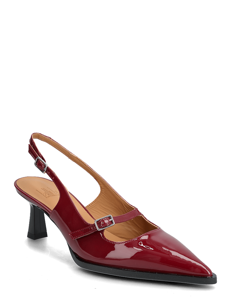 Billi Bi - Pumps - slingbacks med hæle - dark red patent - 0
