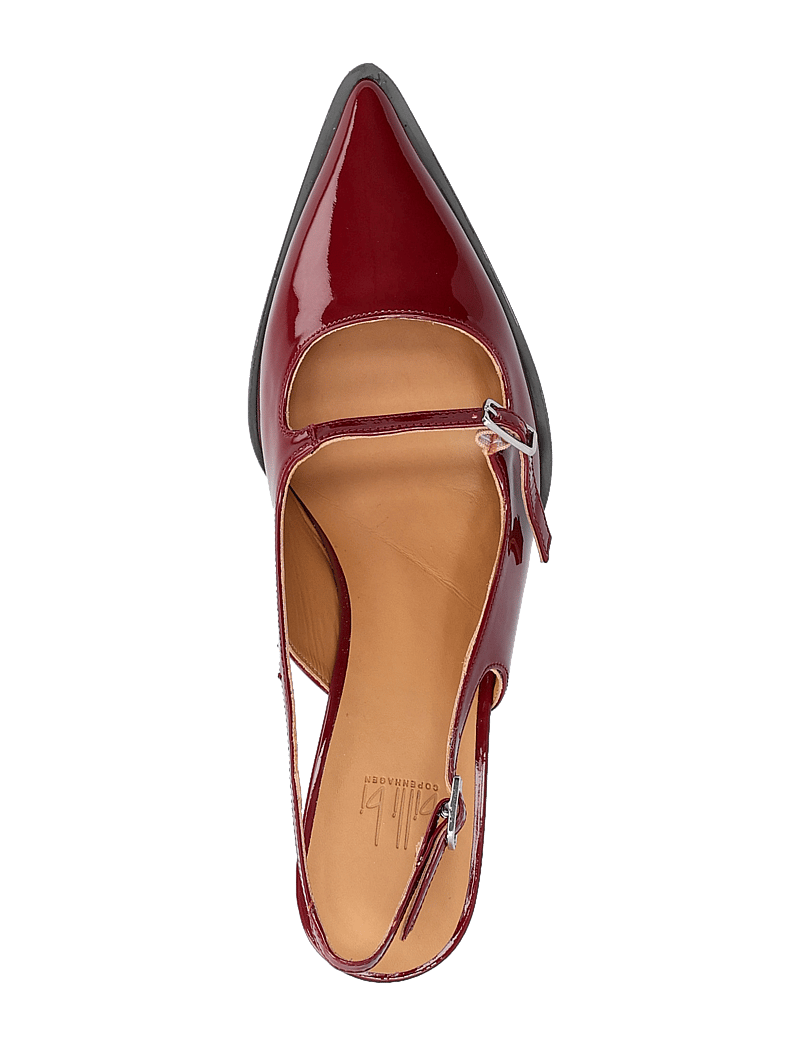 Billi Bi - Pumps - slingbacks med hæle - dark red patent - 3