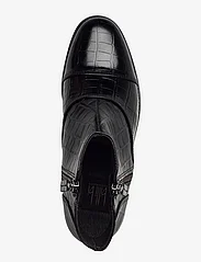 Billi Bi - Boots - platta ankelboots - black croco - 3