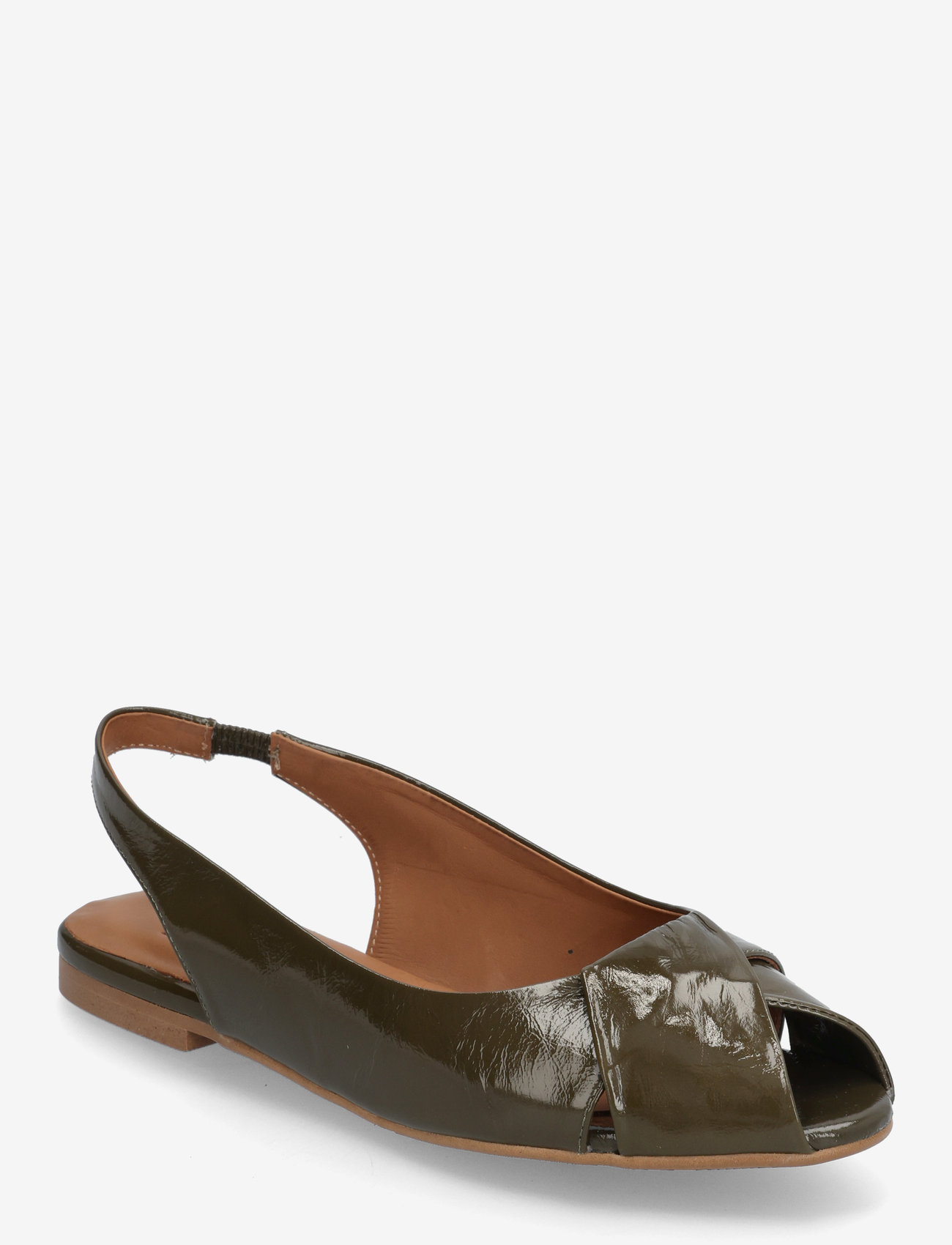 Billi Bi - Ballerina - flatir slingback skór - olive naplack - 0