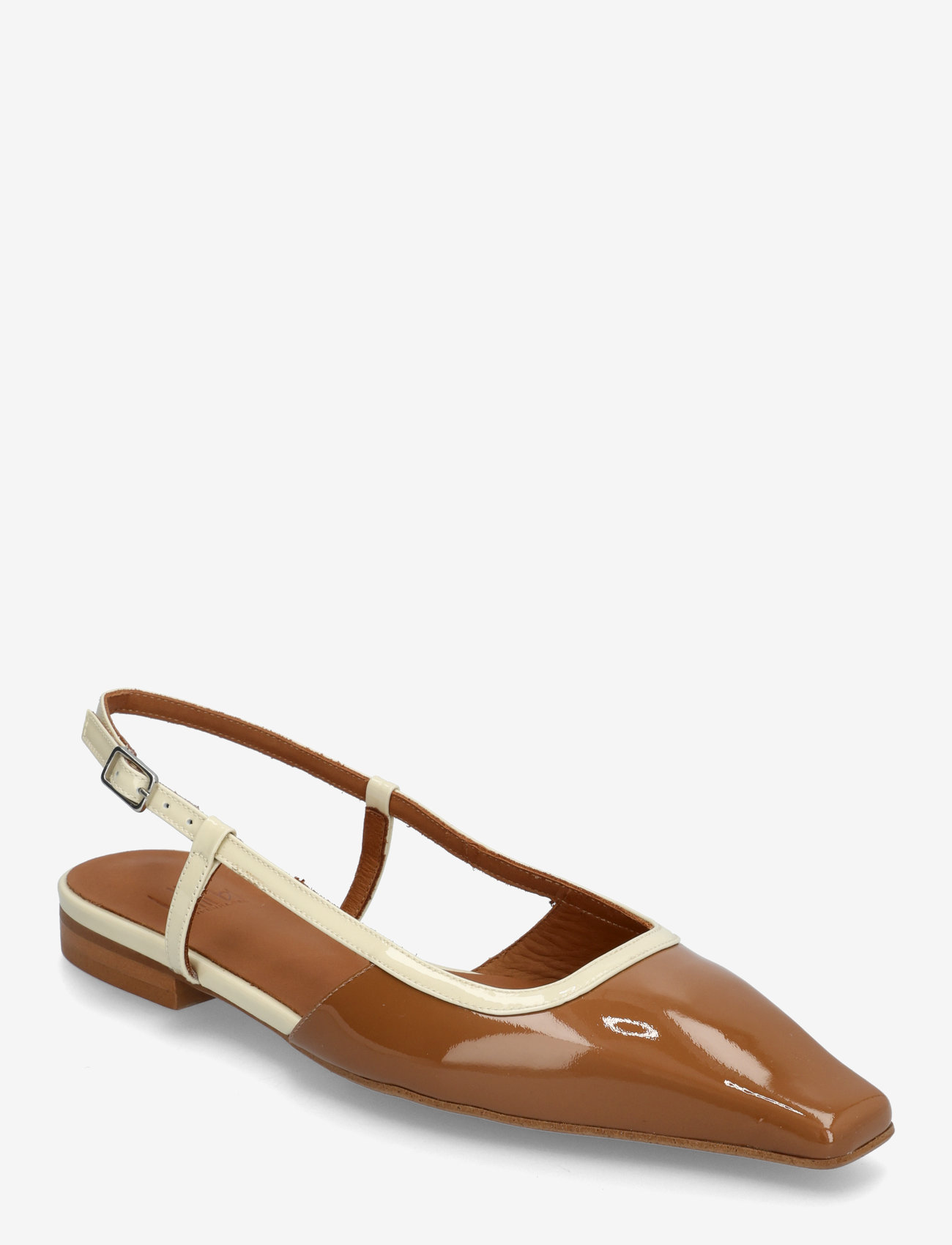 Billi Bi - Sling back - kvinder - camel  patent - 0