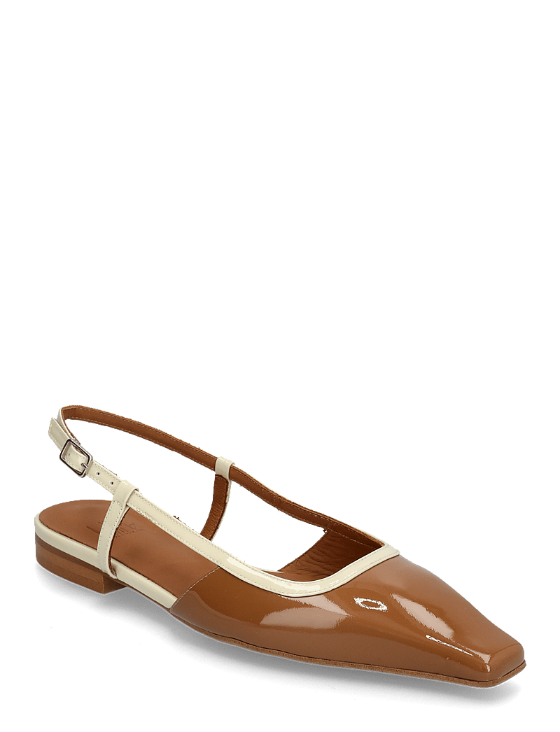 Billi Bi - Sling back - platta slingbacks - camel patent - 0