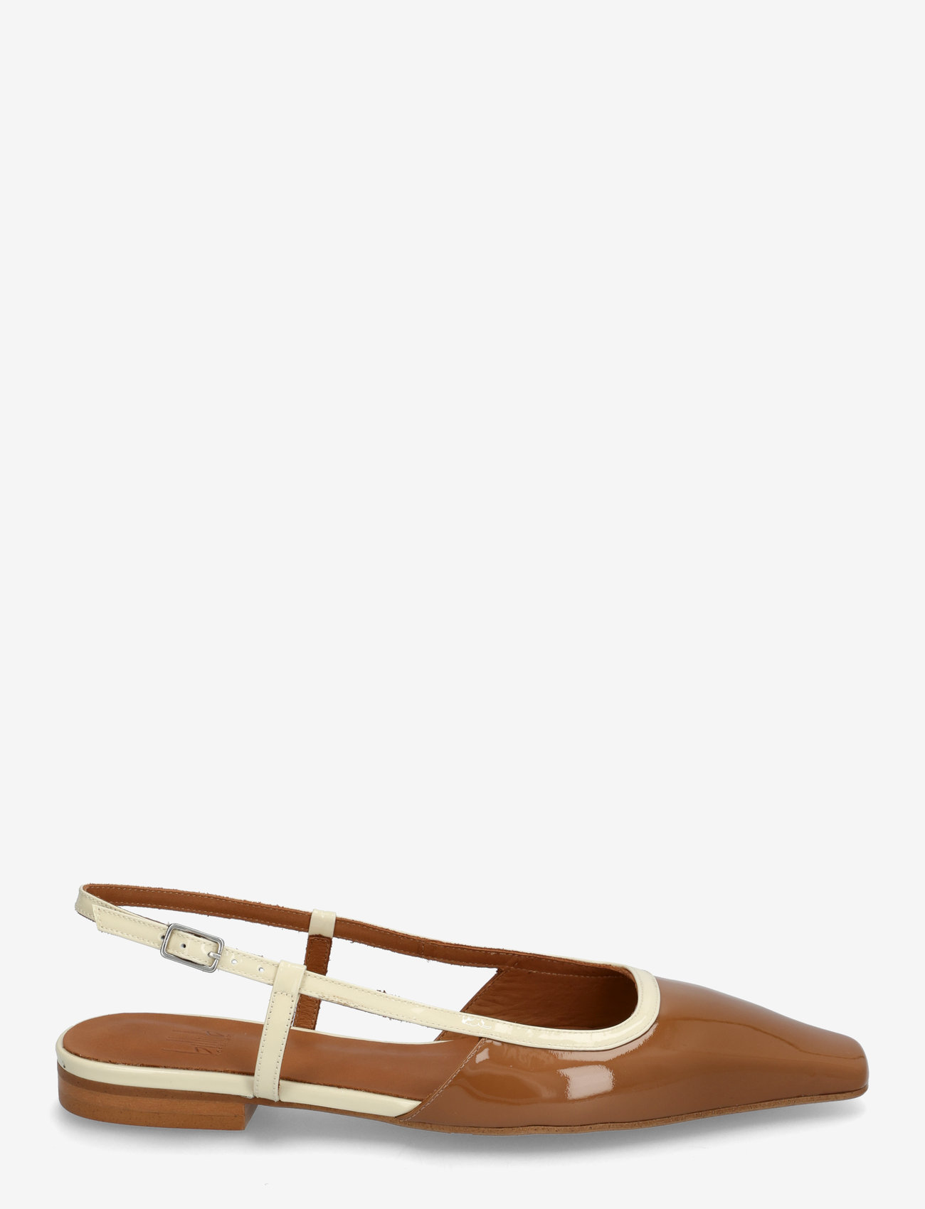 Billi Bi - Sling back - kvinder - camel  patent - 1
