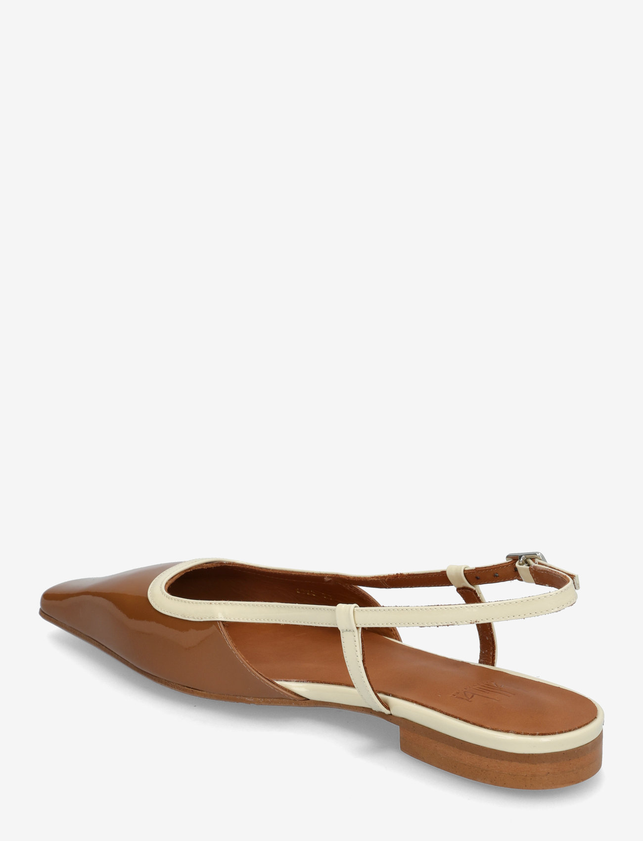 Billi Bi - Sling back - kvinder - camel  patent - 2