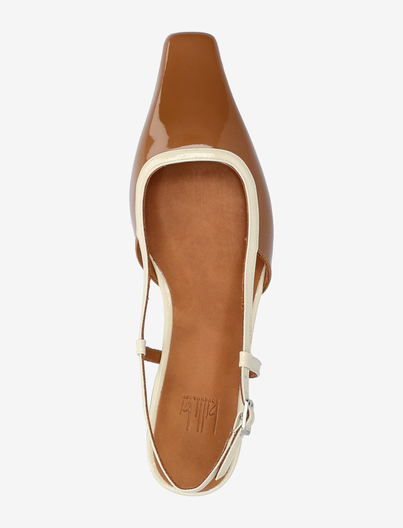 Billi Bi - Sling back - kvinder - camel  patent - 3