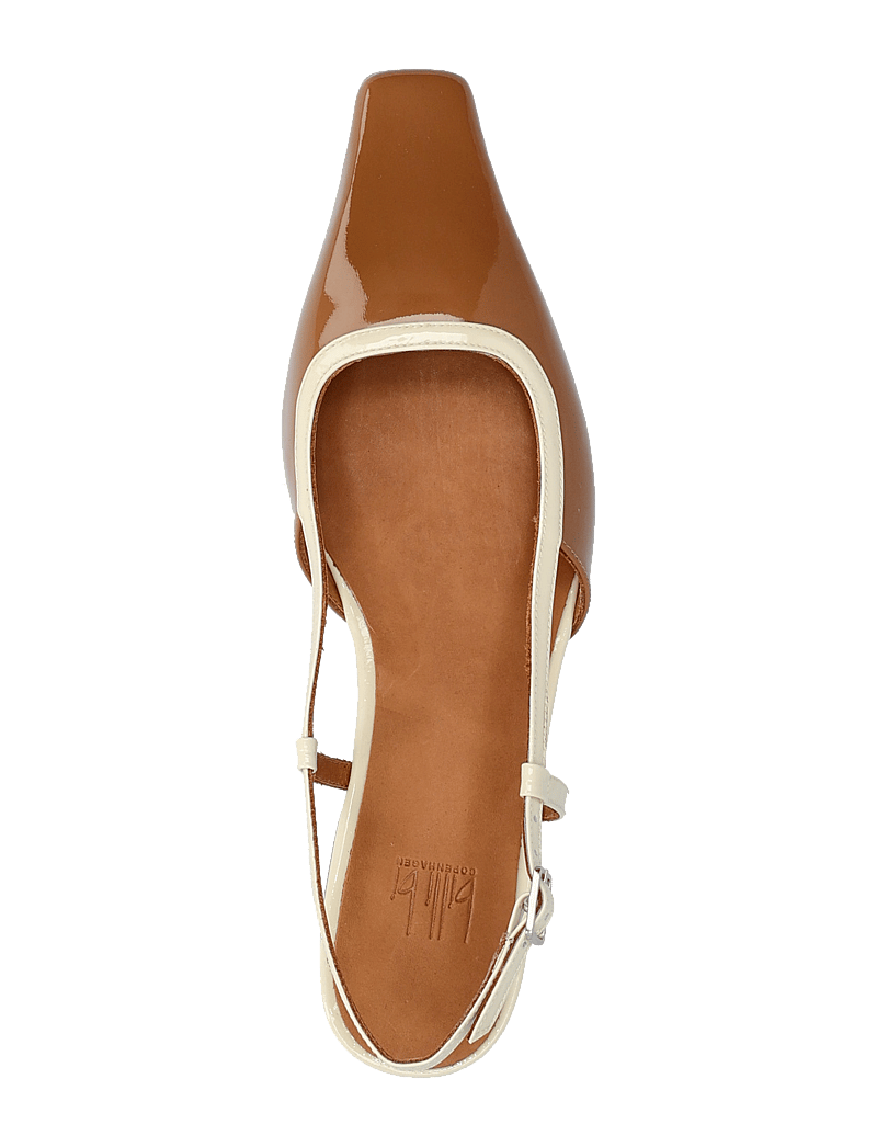 Billi Bi - Sling back - platta slingbacks - camel patent - 3
