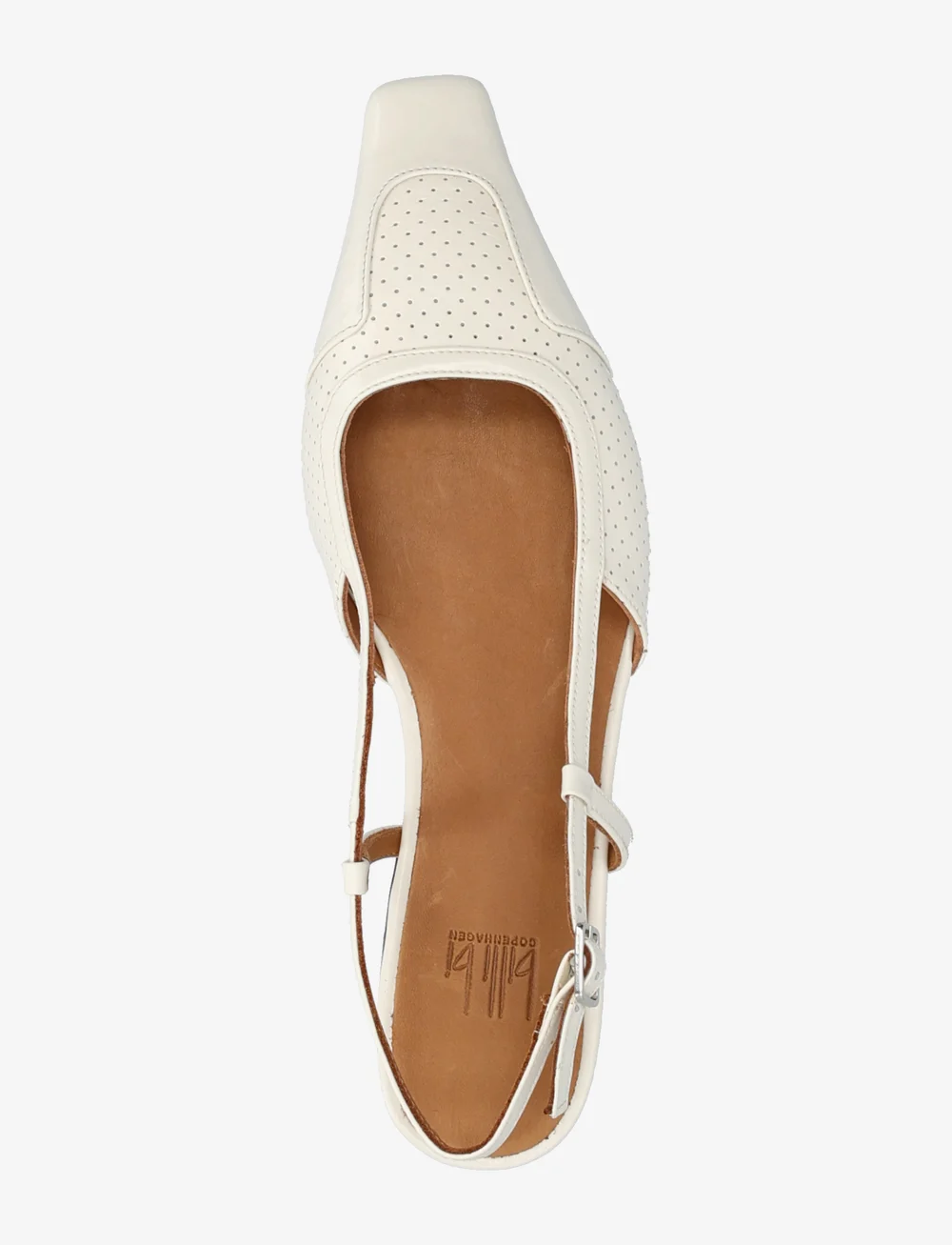 Billi Bi - Sling back - madalad slingback-kingad - cream polido - 3