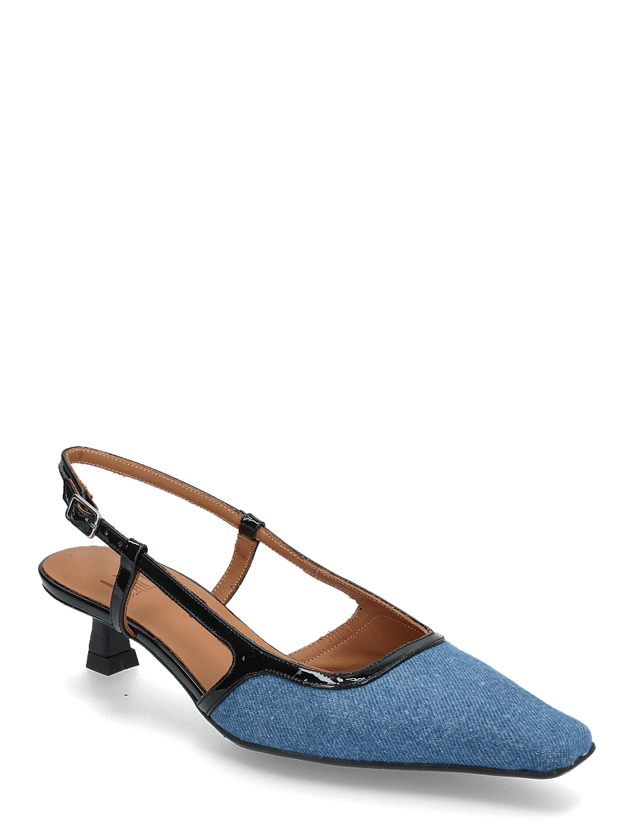 Billi Bi - Sling back - heeled slingbacks - jeans denim - 0