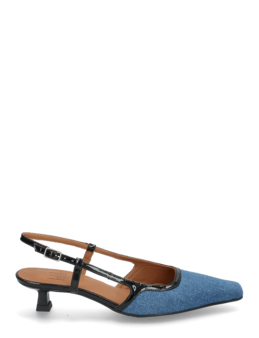Billi Bi - Sling back - heeled slingbacks - jeans denim - 1