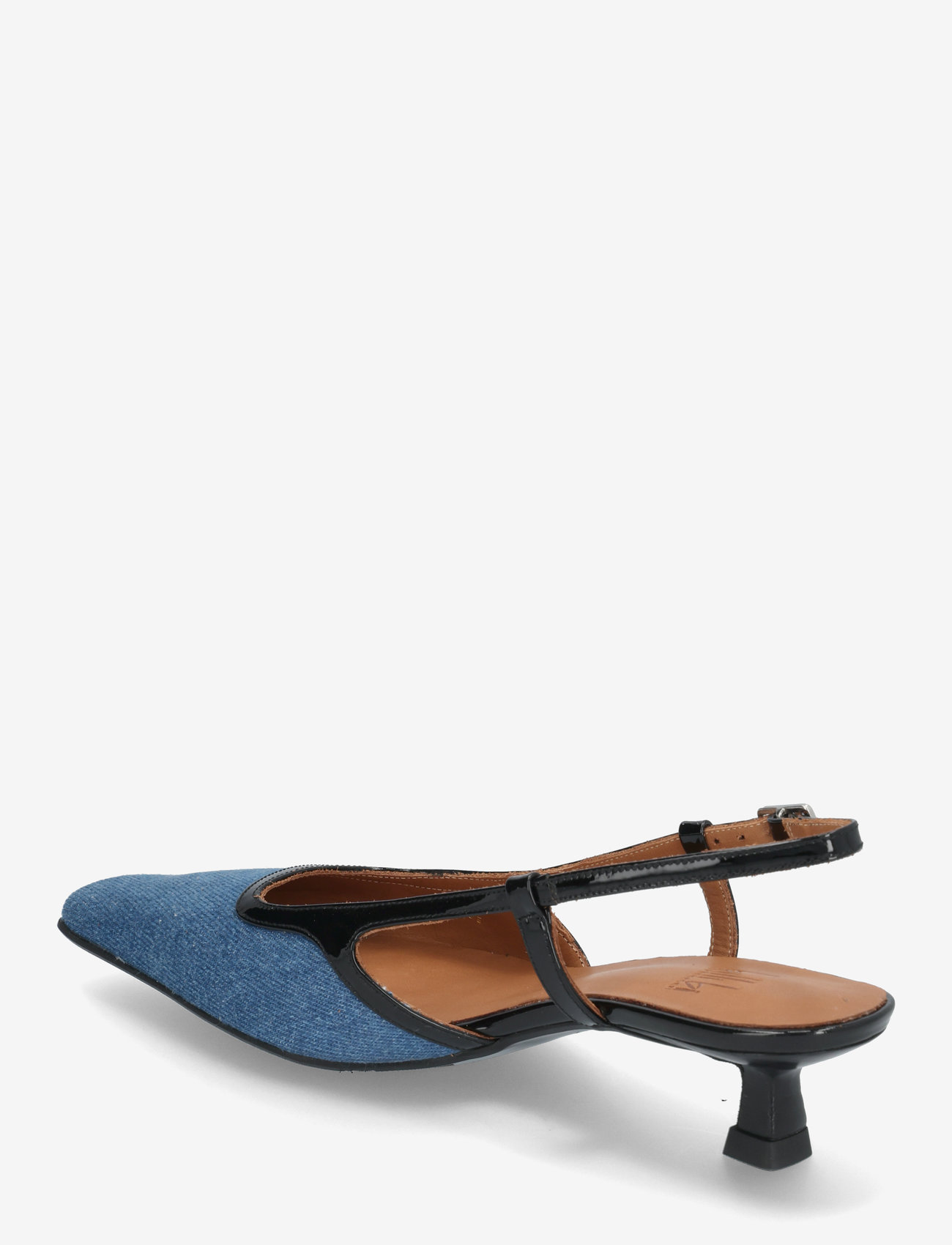 Billi Bi - Sling back - högklackade slingbacks - jeans denim - 2