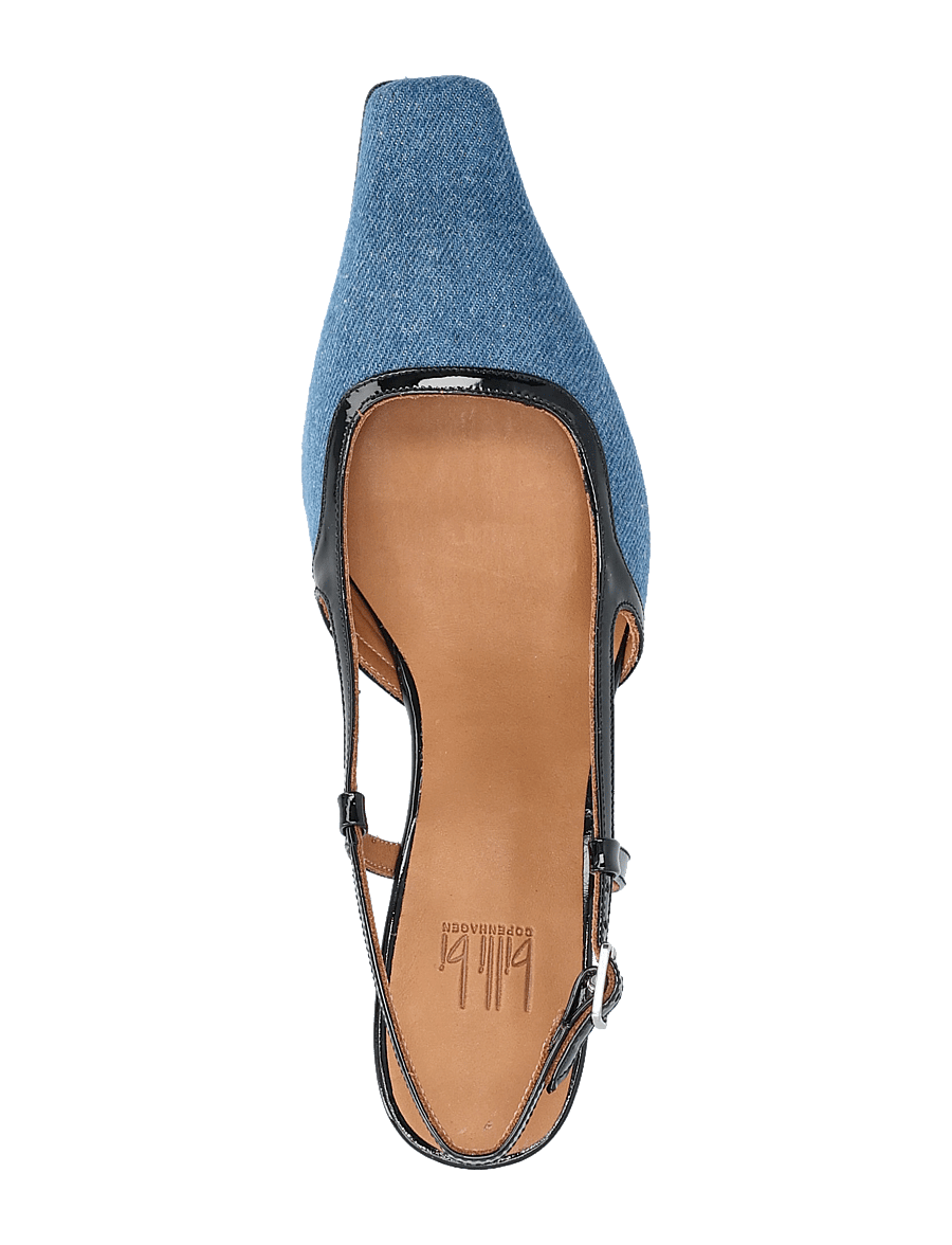 Billi Bi - Sling back - heeled slingbacks - jeans denim - 3