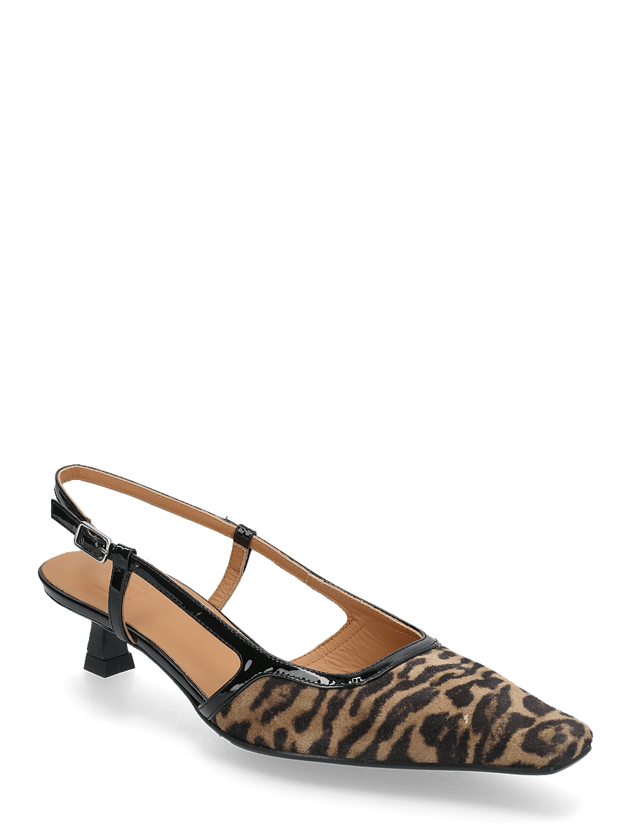 Billi Bi - Sling back - heeled slingbacks - leopardo cuoio suede - 0