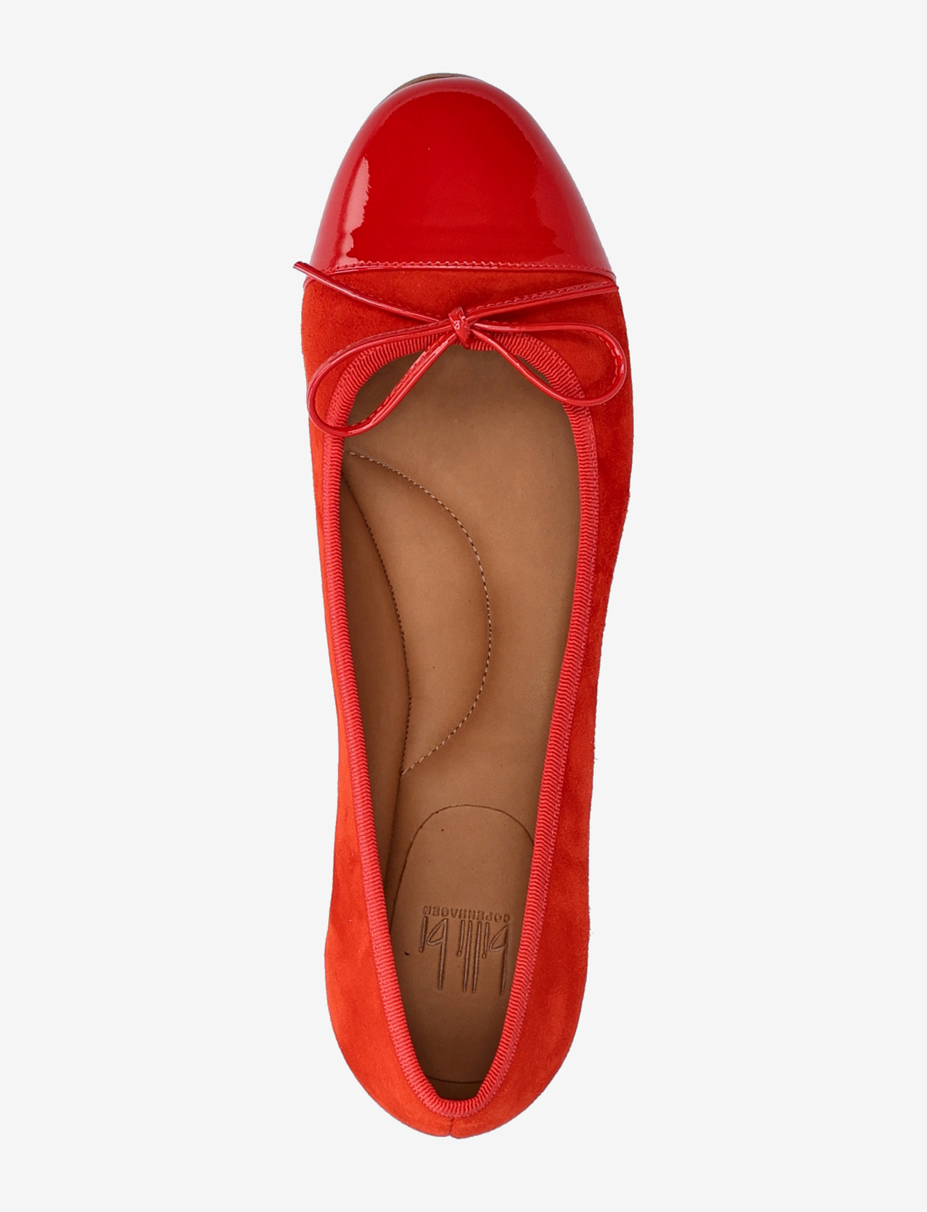 Billi Bi - Ballerina - kvinder - red patent/red suede - 3