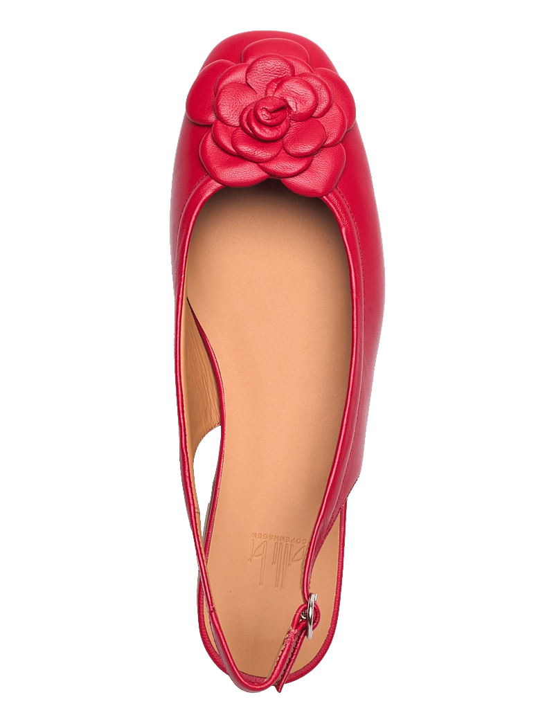Billi Bi - Sling back - flache slingbacks - red nappa - 3