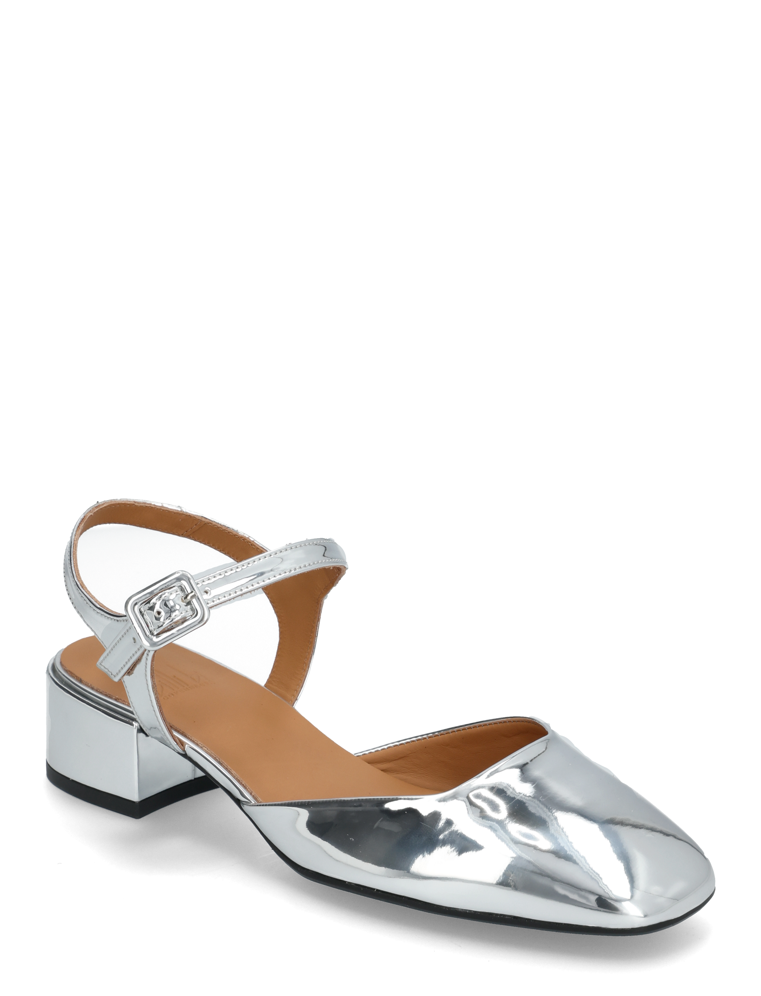 Billi Bi Shoes, Kvinder, Mary Jane Ballerinaer, Sølv, Str: 38