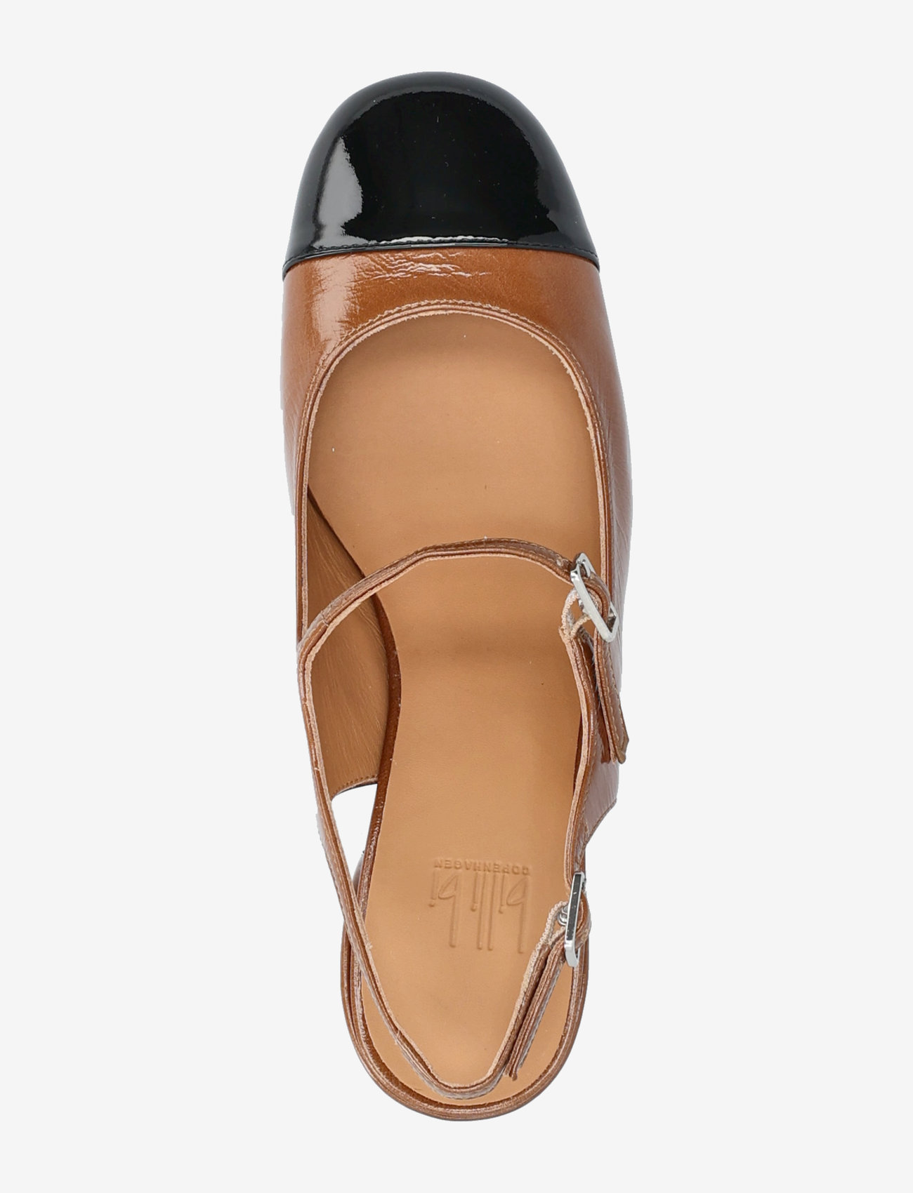 Billi Bi - Pumps - slingbacks med hæle - black pat./palisandro - 3