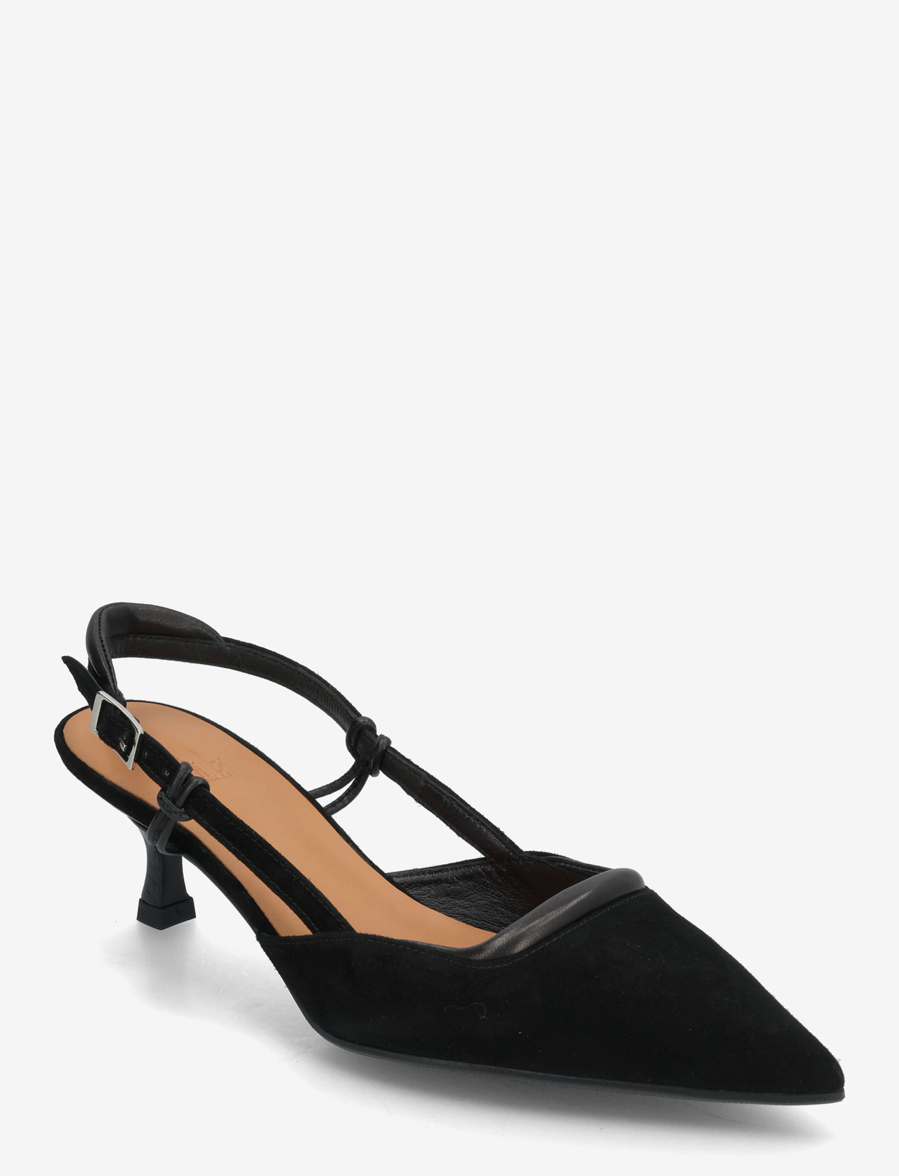 Billi Bi - Sling back - women - black suede/nappa - 0