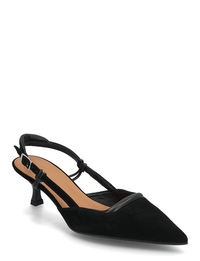 Billi Bi - Sling back - högklackade slingbacks - black suede/nappa - 0