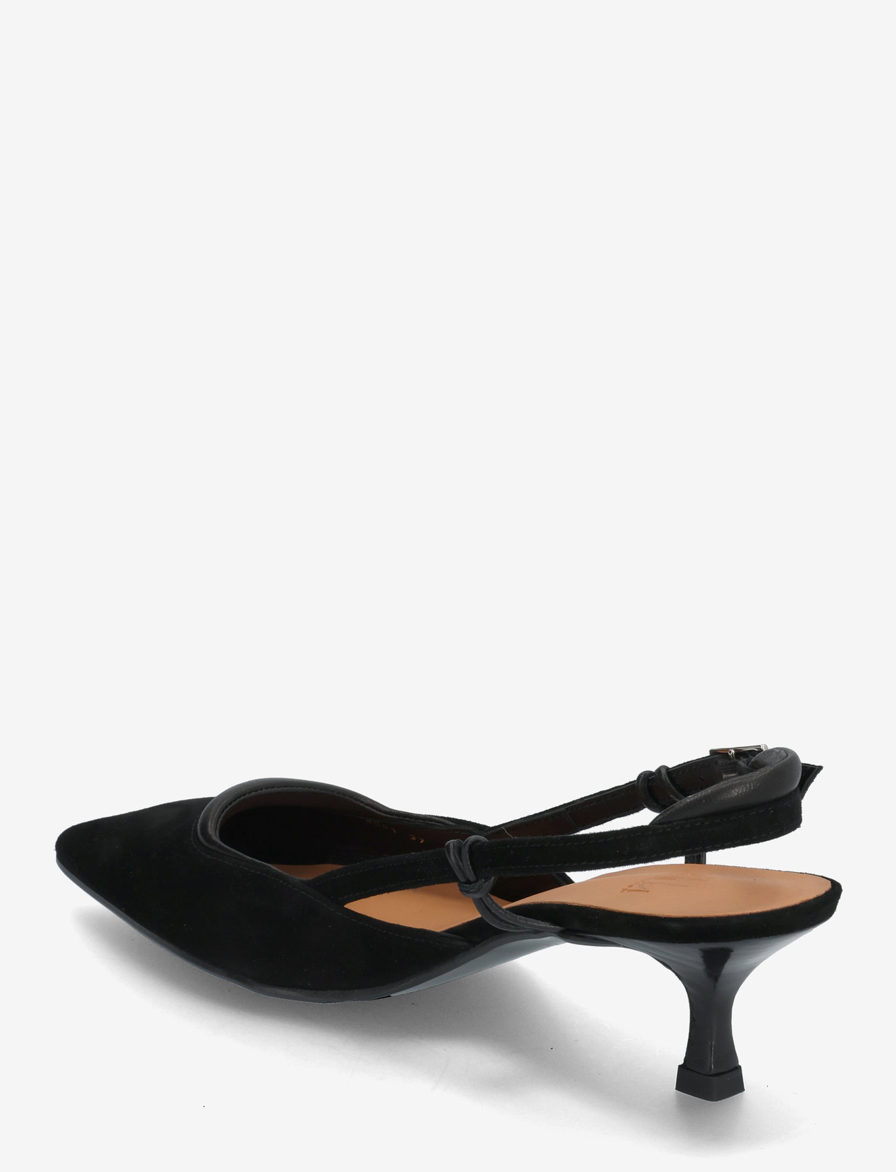 Billi Bi - Sling back - women - black suede/nappa - 2