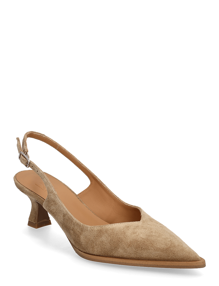 Billi Bi - Sling back - heeled slingbacks - cuoio babysilk suede - 0