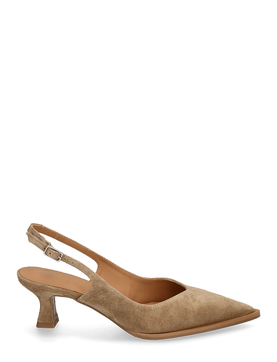 Billi Bi - Sling back - heeled slingbacks - cuoio babysilk suede - 1