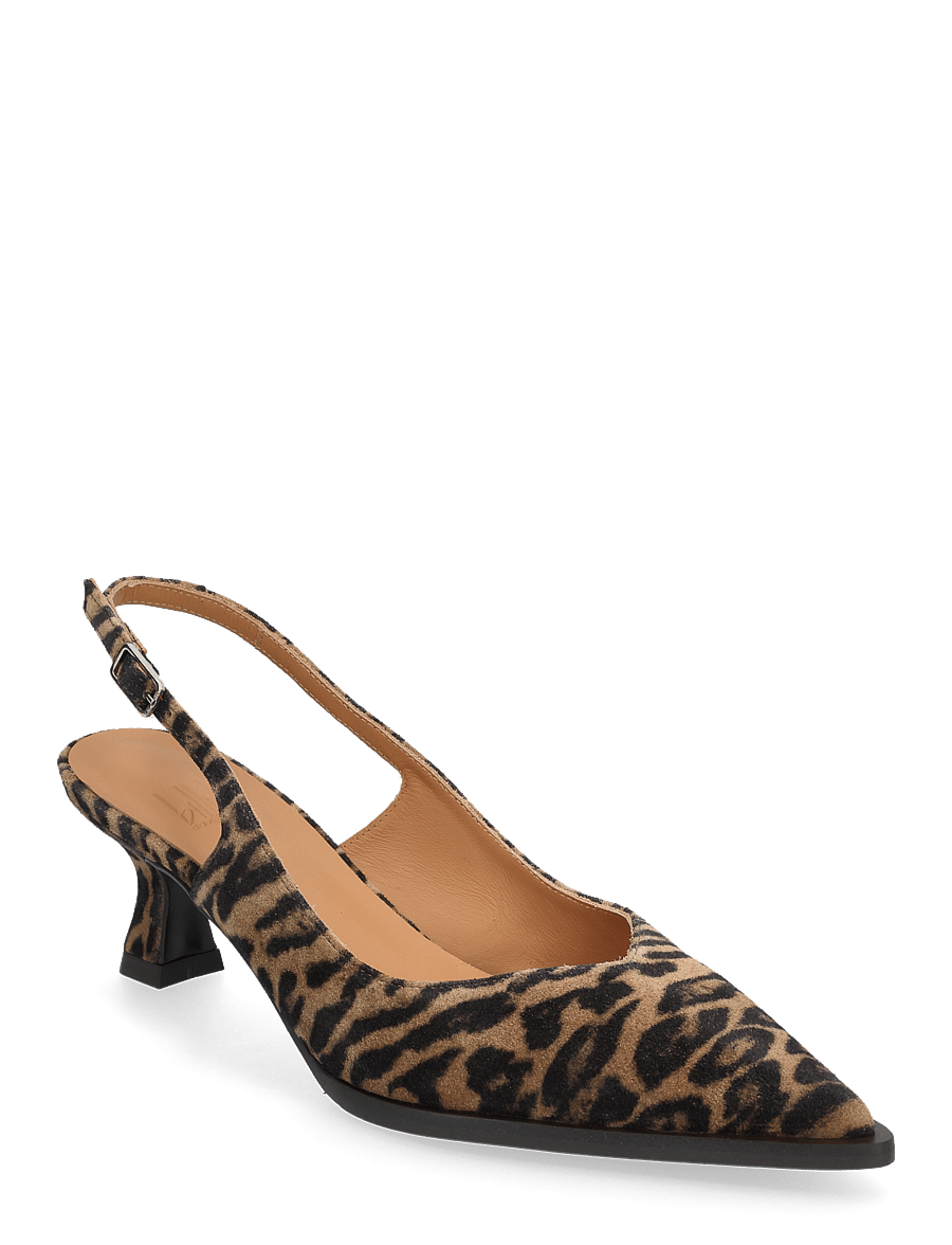 Billi Bi - Sling back - slingbacks mit absatz - leopardo cuoio suede - 0