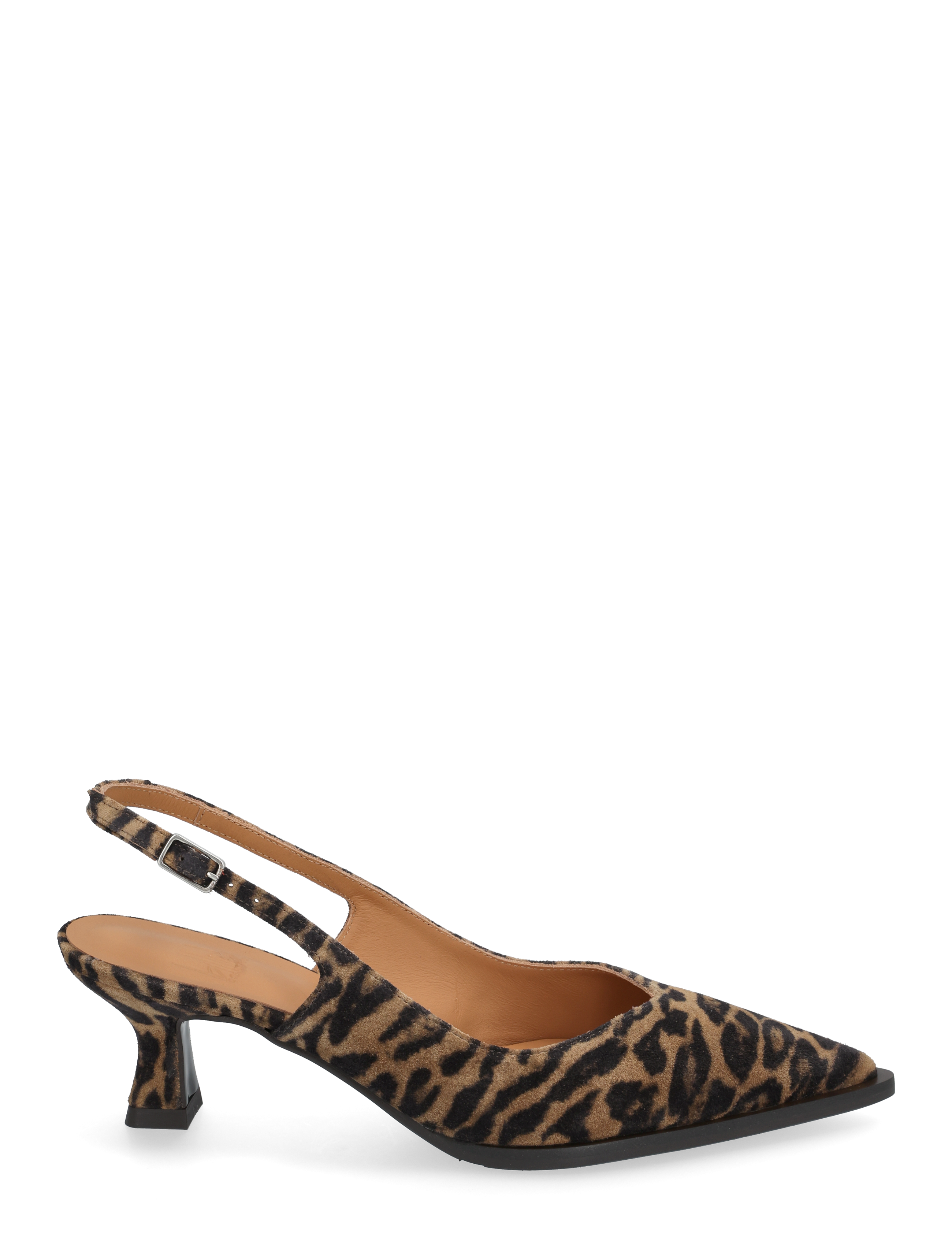 Billi Bi - Sling back - pantofle bez pięty na obcasie - leopardo cuoio suede - 1
