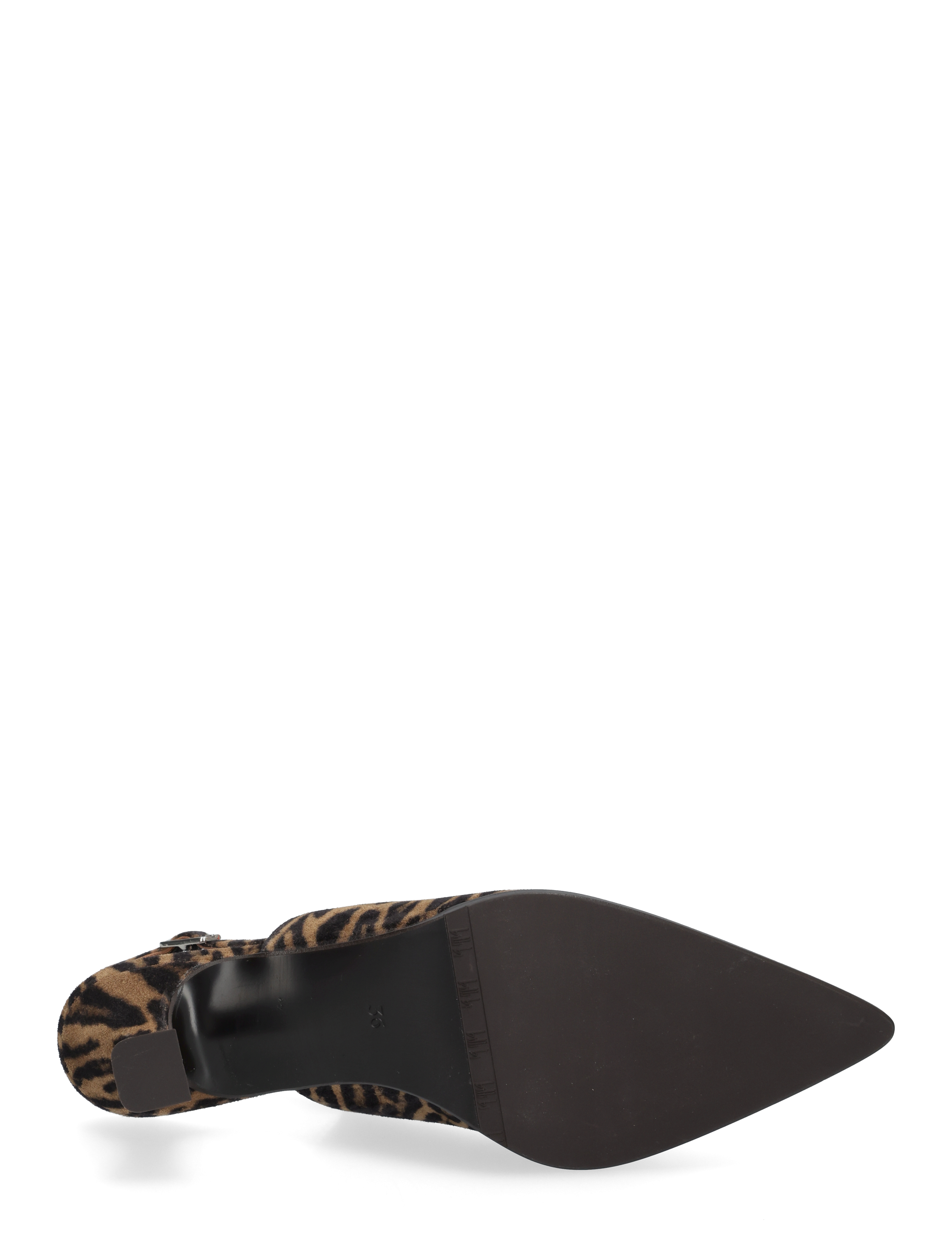 Billi Bi - Sling back - pantofle bez pięty na obcasie - leopardo cuoio suede - 4