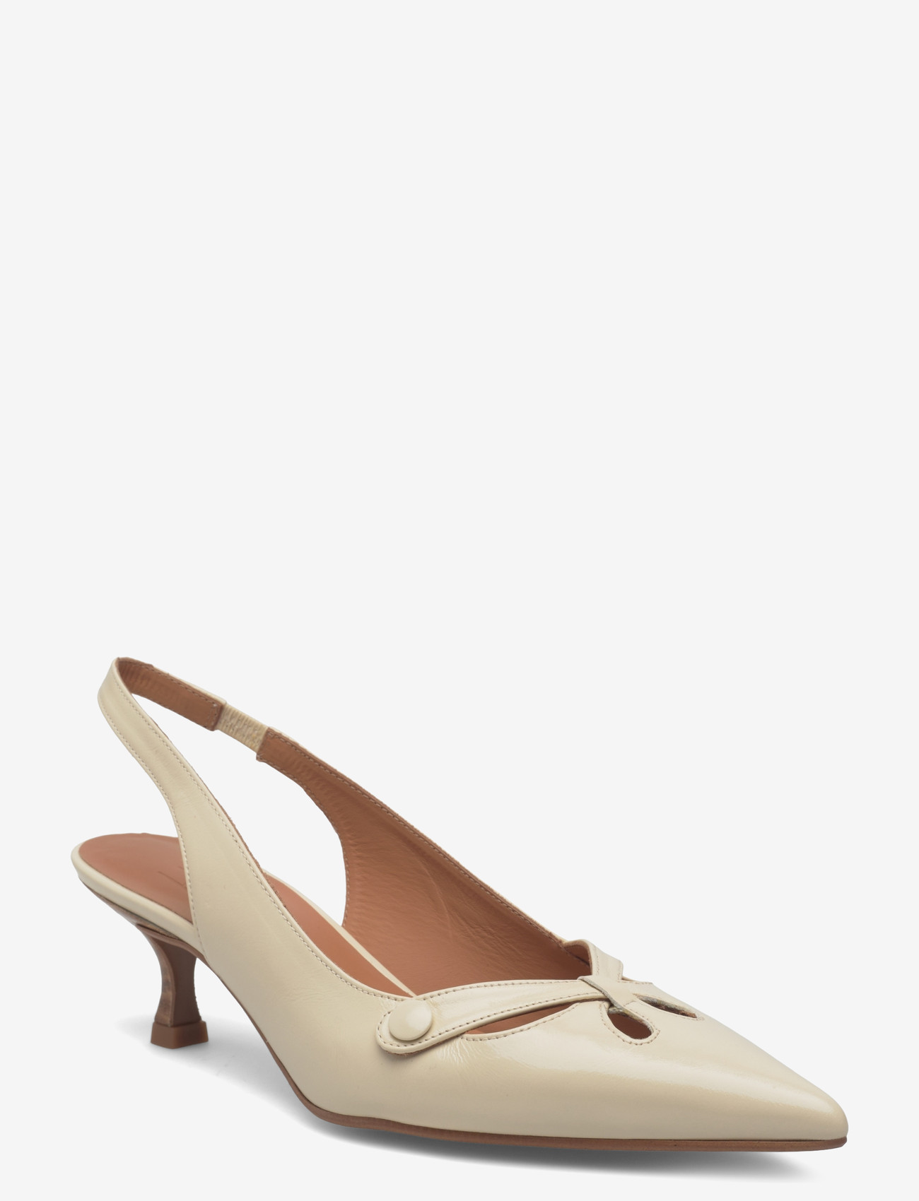 Billi Bi - Sling back - slingbacks med hæl - off white naplack - 0