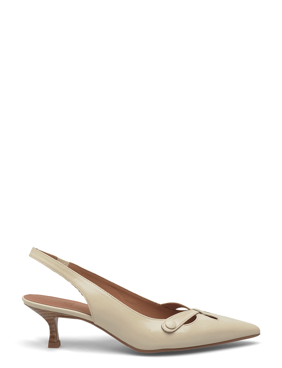 Billi Bi - Sling back - slingbacks mit absatz - off white naplack - 1