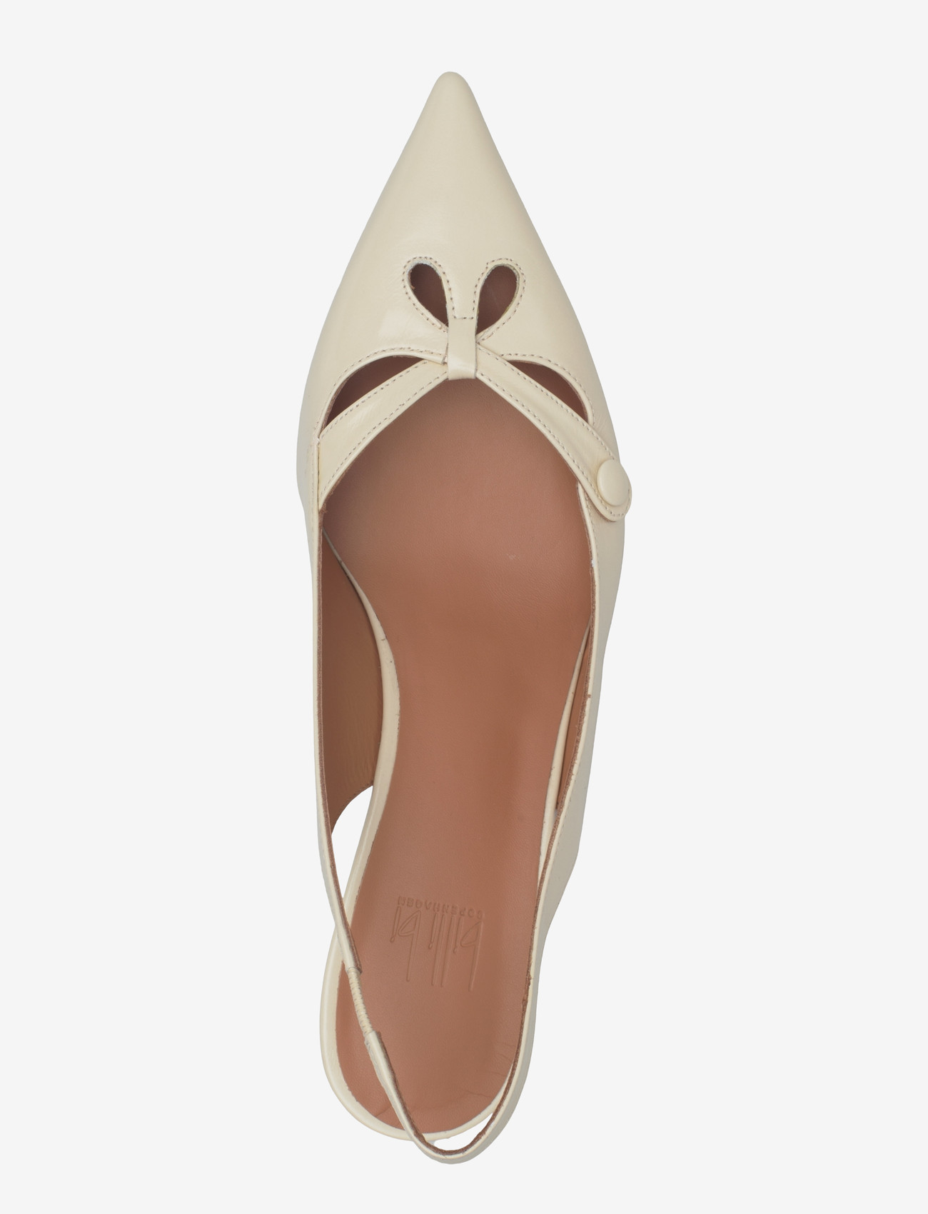 Billi Bi - Sling back - slingbacks med hæl - off white naplack - 3