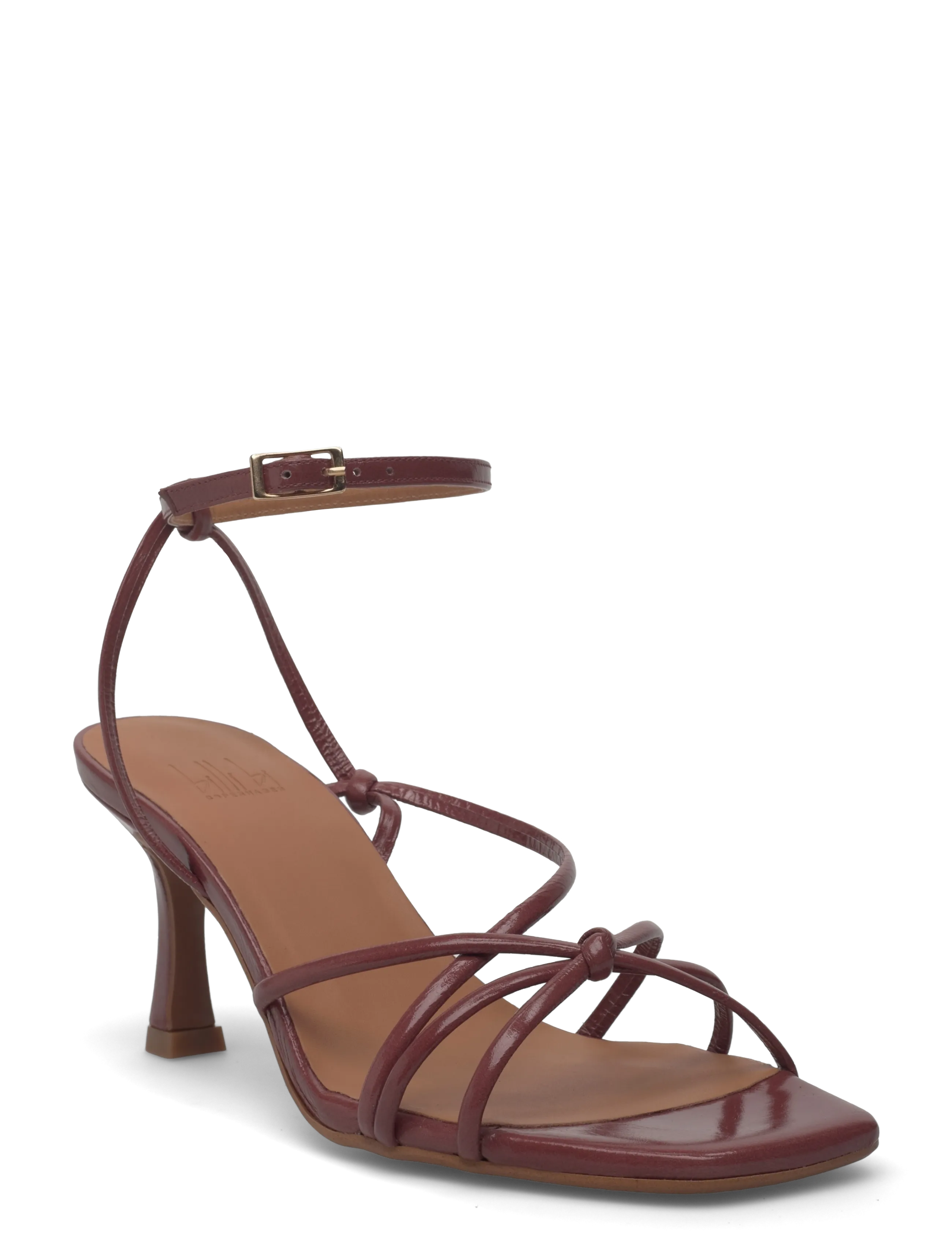 Billi Bi Heeled Sandals, 42, Burgundy, Hæle > Sandaler Med Hæl, Dame