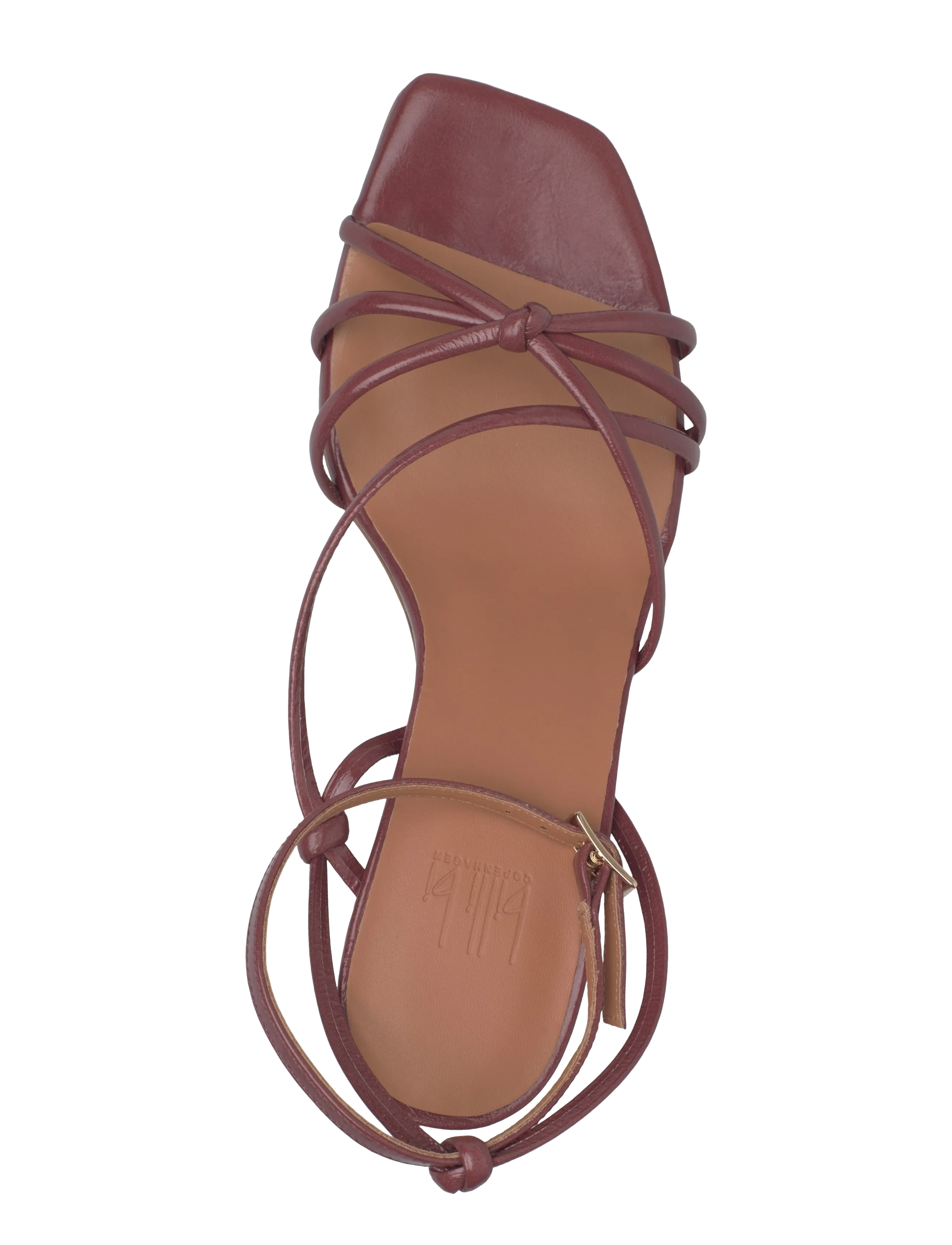 Billi Bi - Heeled sandals - konfirmationstøj - dark rose confetto naplack - 3
