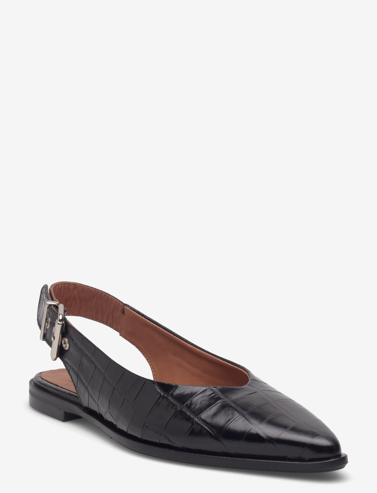 Billi Bi - Ballerina - platta slingbacks - black monterrey croco - 0
