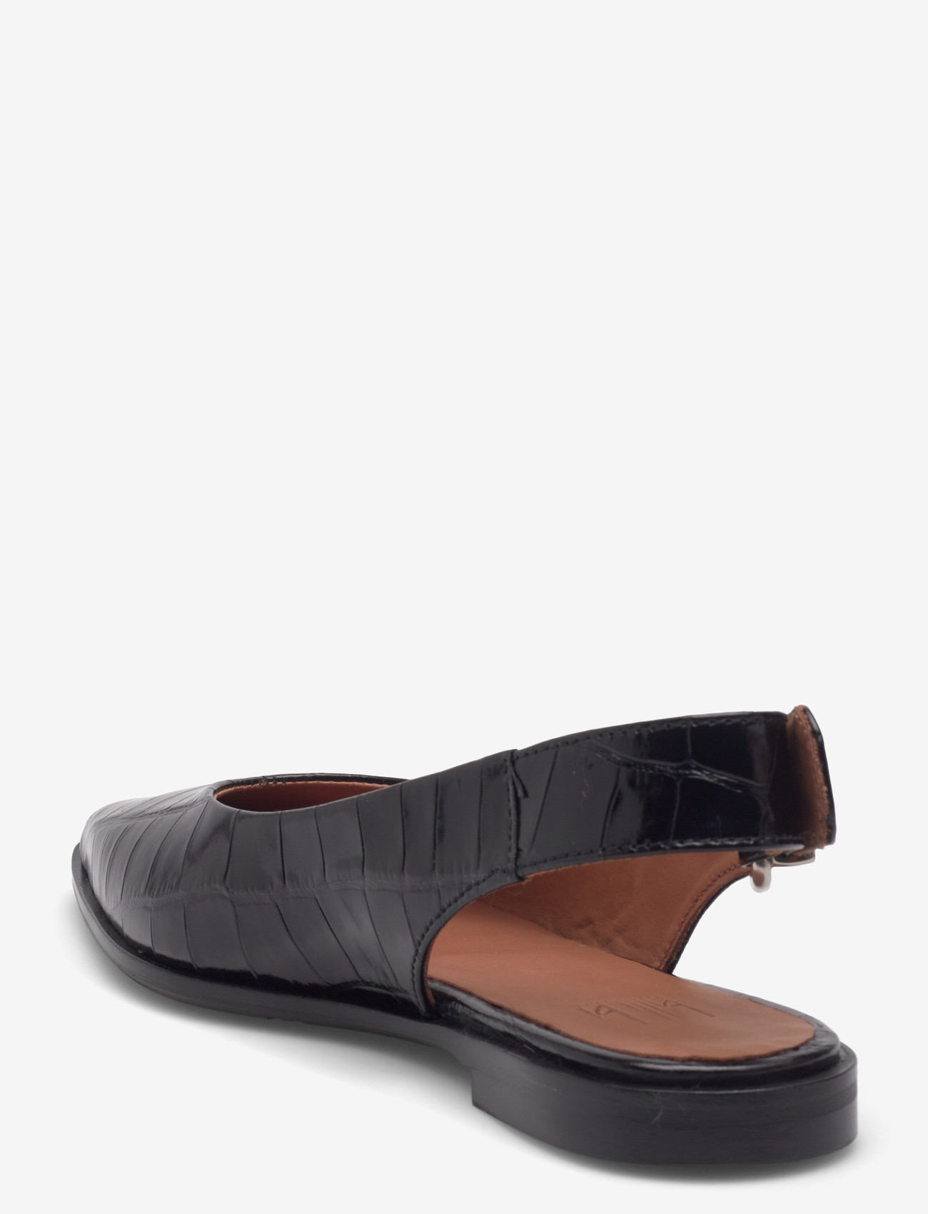 Billi Bi - Ballerina - platta slingbacks - black monterrey croco - 2