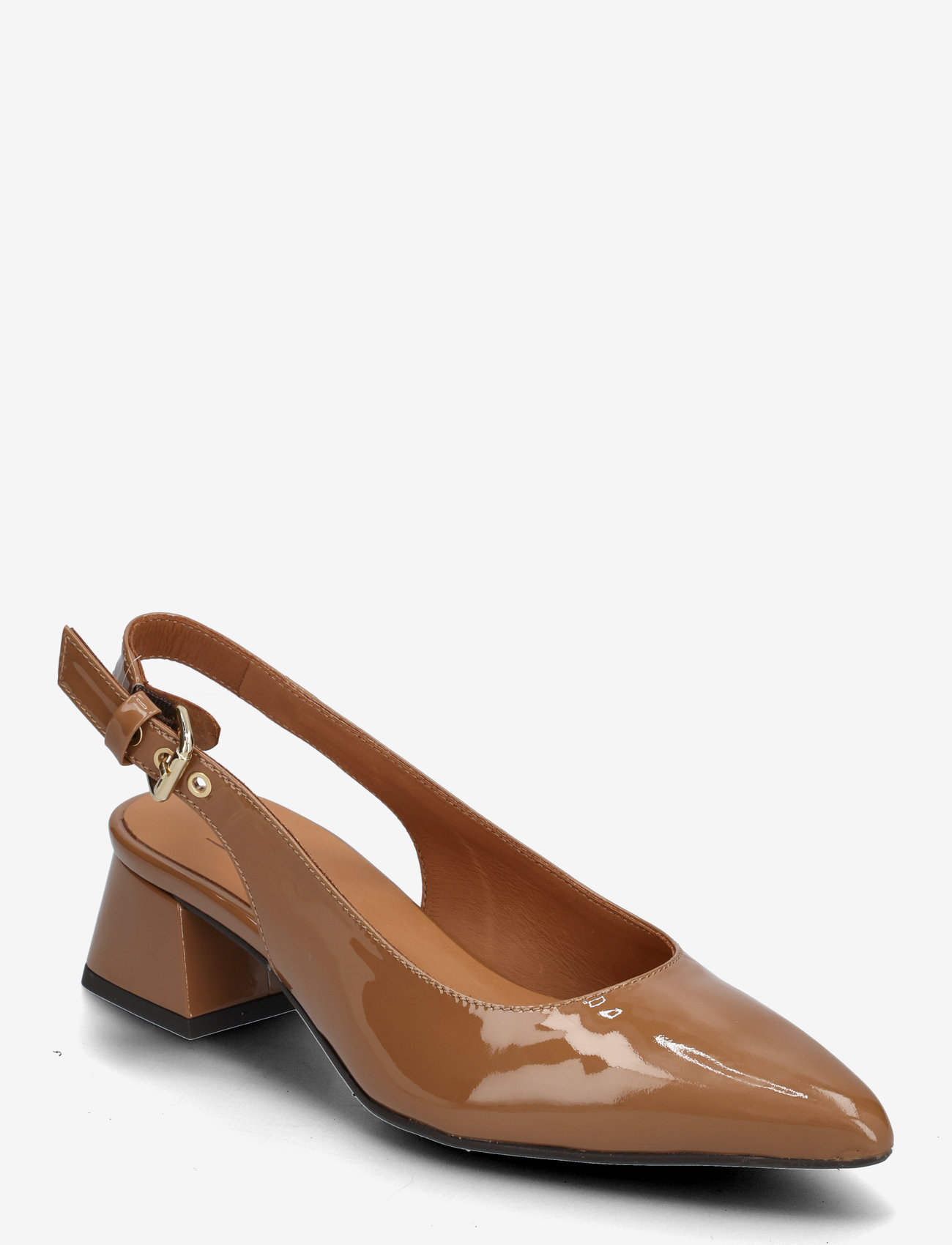 Billi Bi - Sling back - högklackade slingbacks - camel  patent - 0