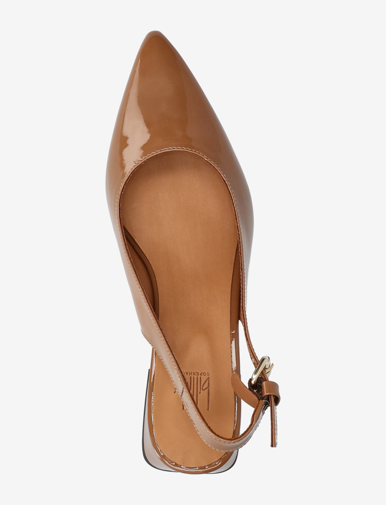 Billi Bi - Sling back - högklackade slingbacks - camel  patent - 3