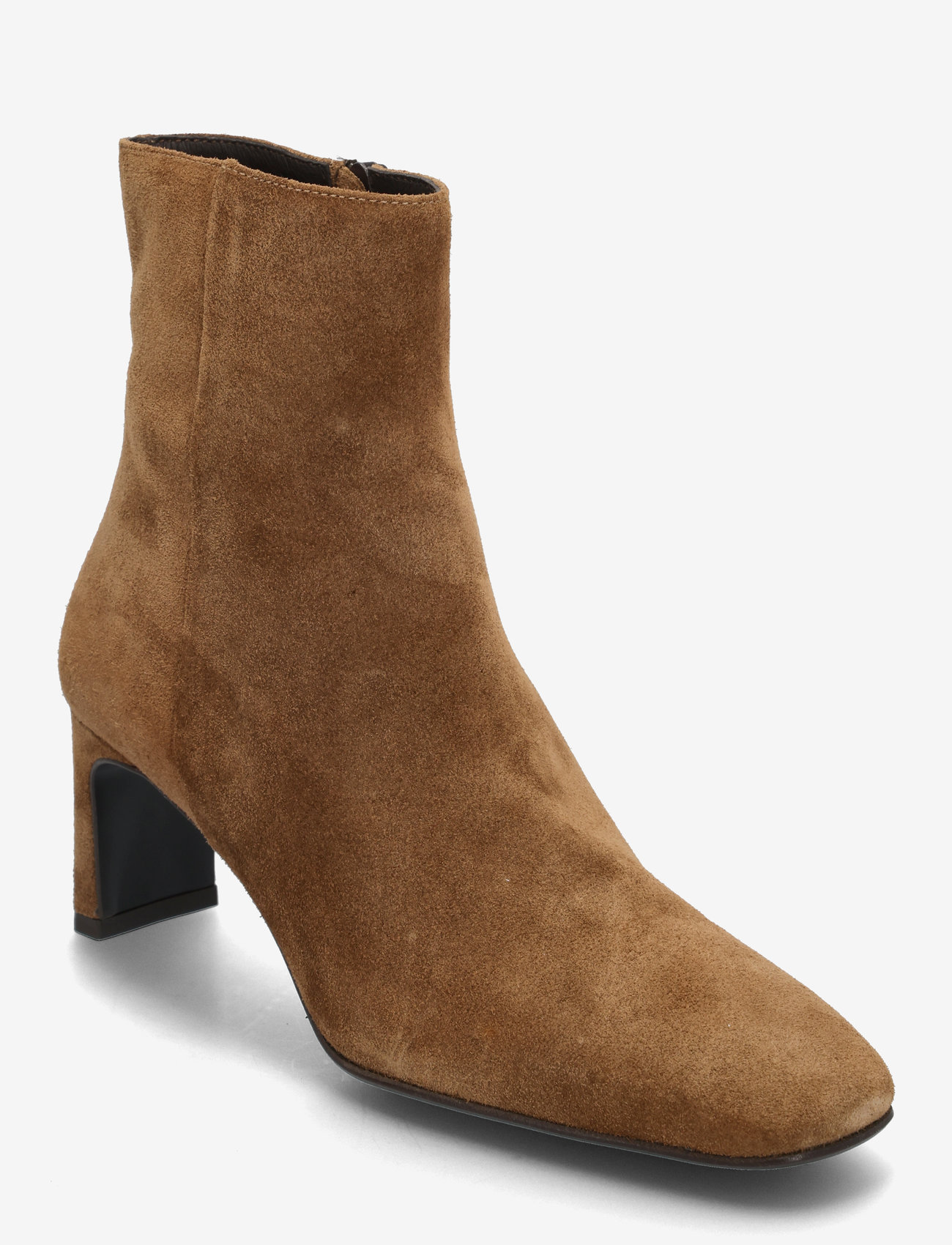 Billi Bi - Booties - høj hæl - tabac babysilk suede - 0