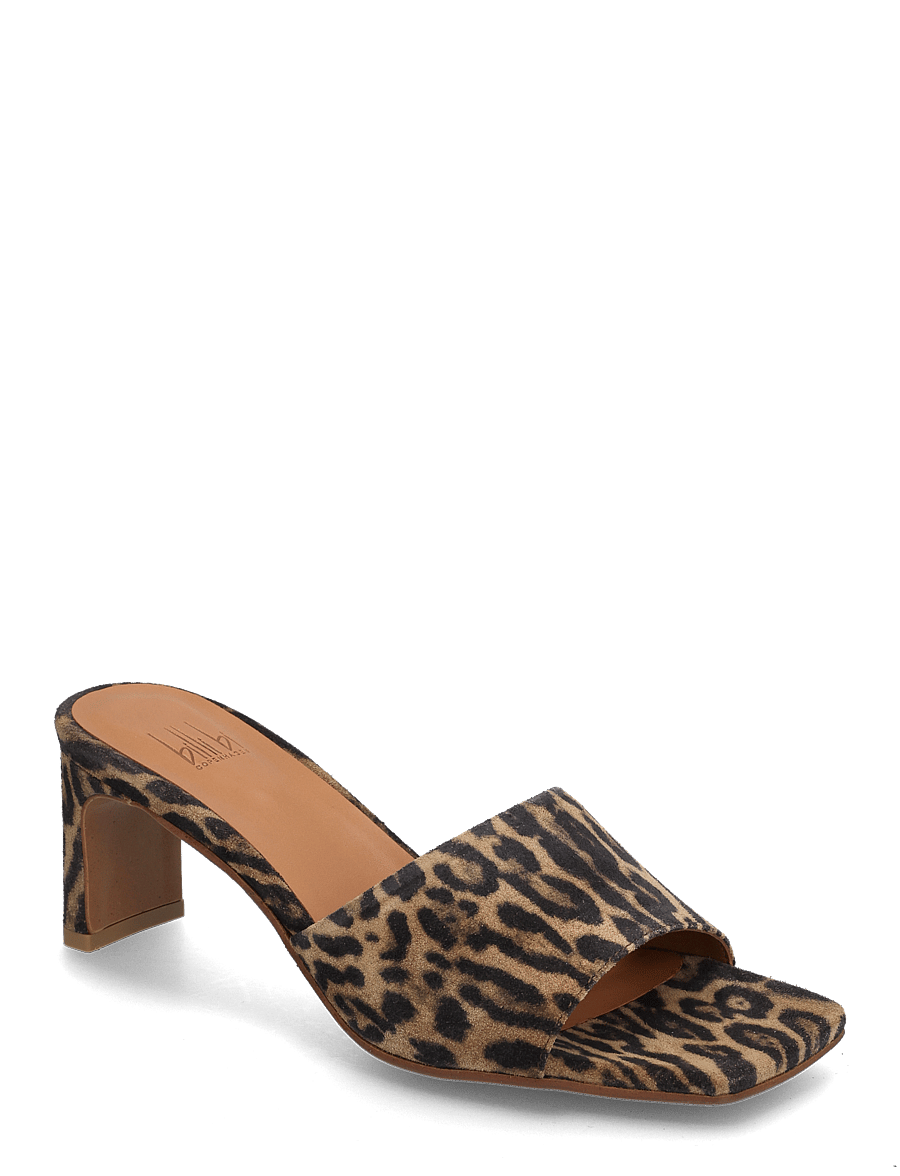 Billi Bi - Mule - pantoletten mit absätzen - leopardo cuoio suede - 0